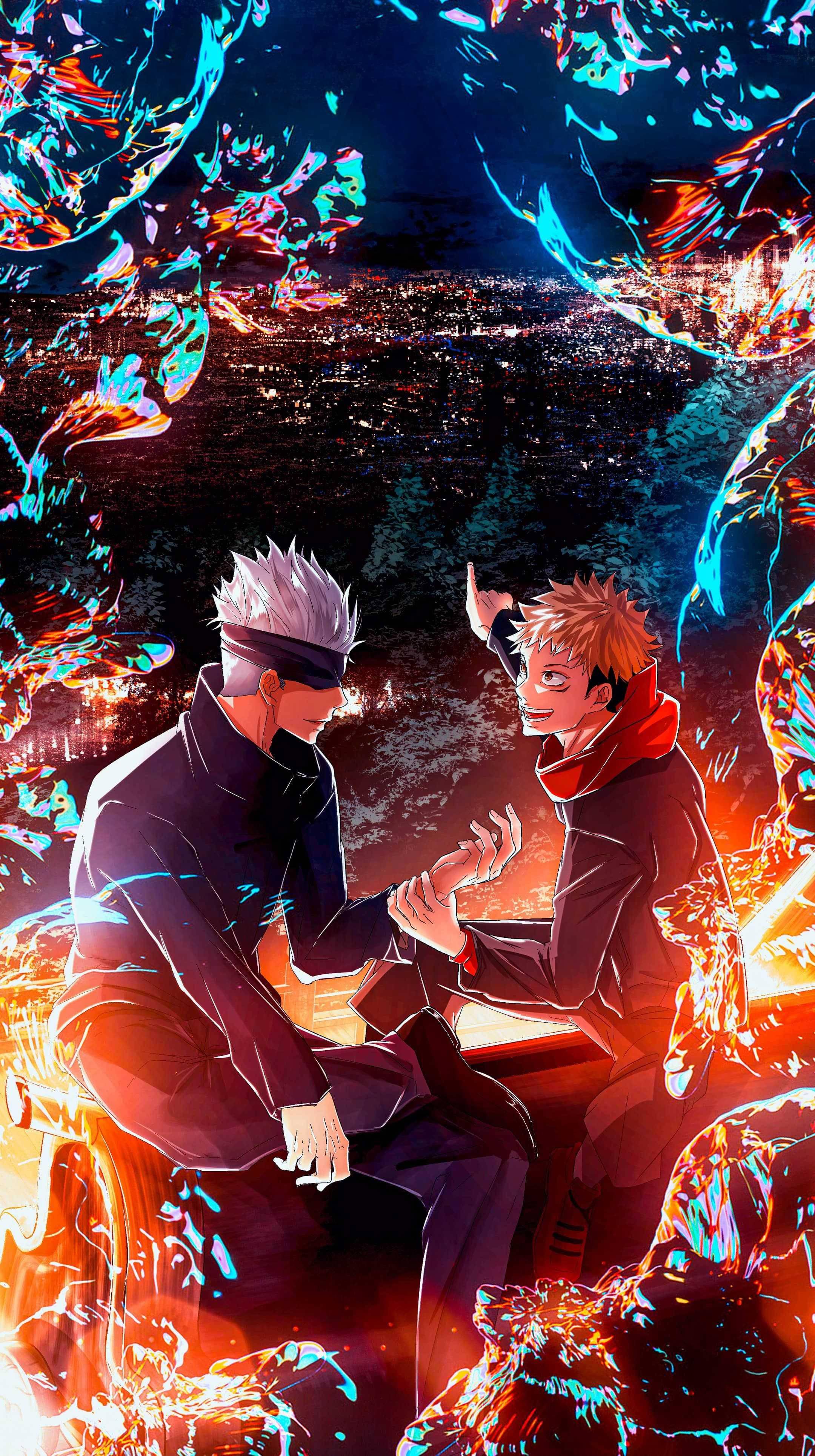 Jujutsu Kaisen Boys Itadori Gojo — 2160x3860 wallpaper