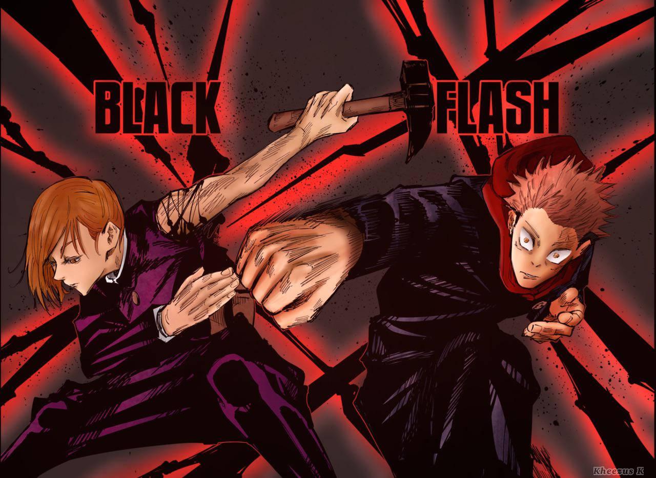 Jujutsu Kaisen - Double Black Flash — 1280x932 wallpaper