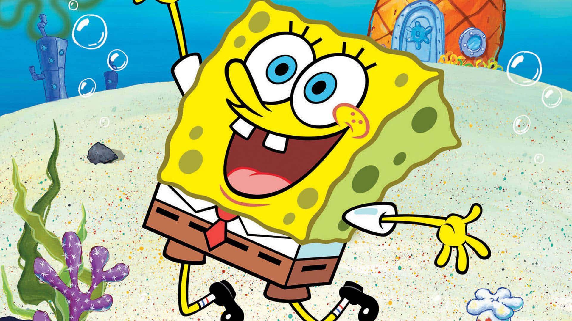 Jump Shot Picture Of SpongeBob SquarePants Picture — 1920x1080 wallpaper
