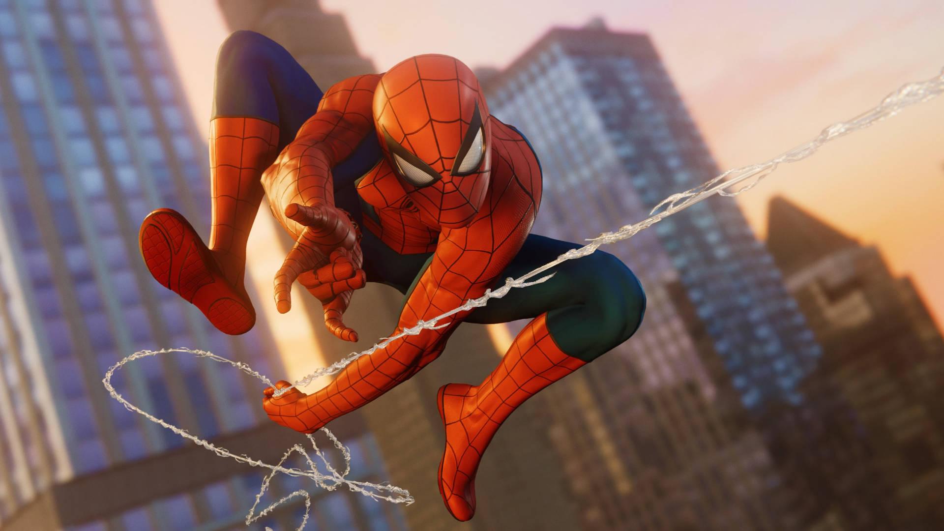 Jumping Spider Man In The Air — 1920x1080 wallpaper