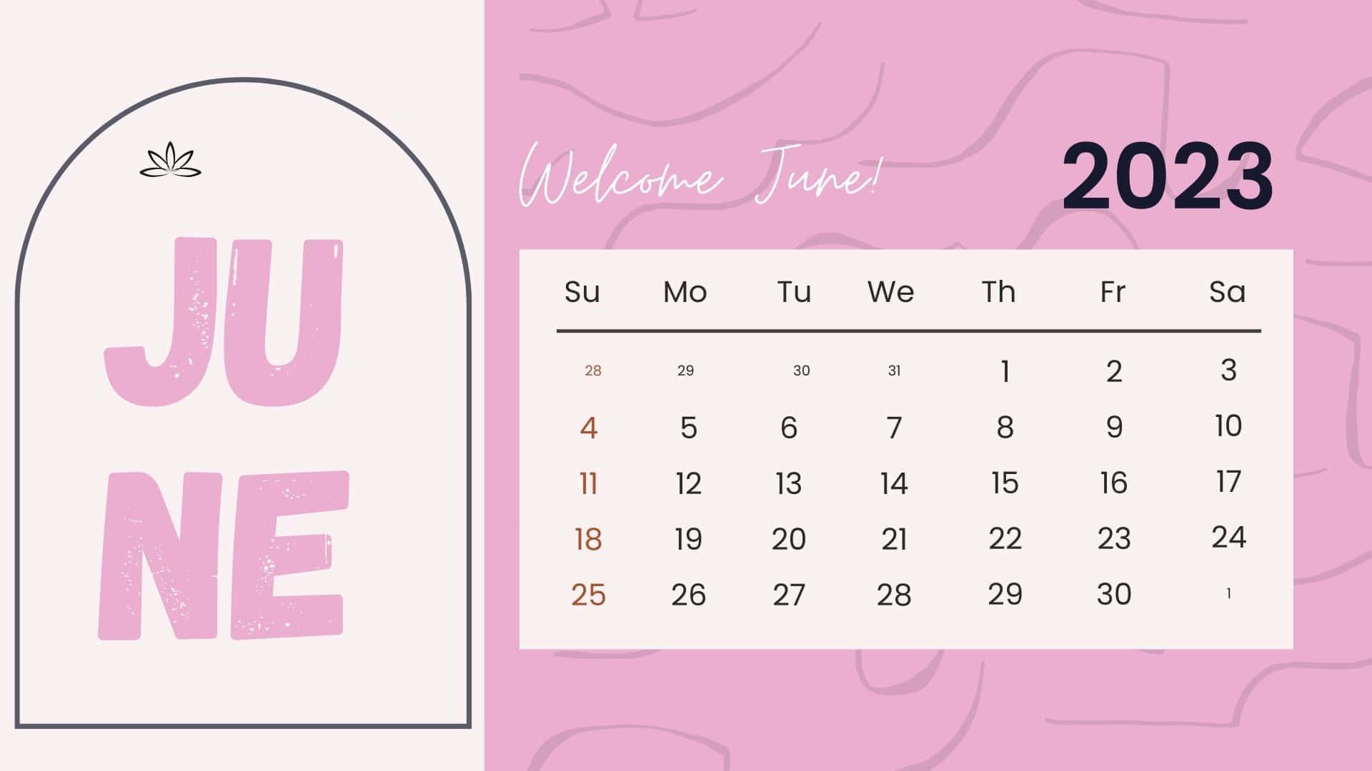 June Background — 1920x1080 wallpaper