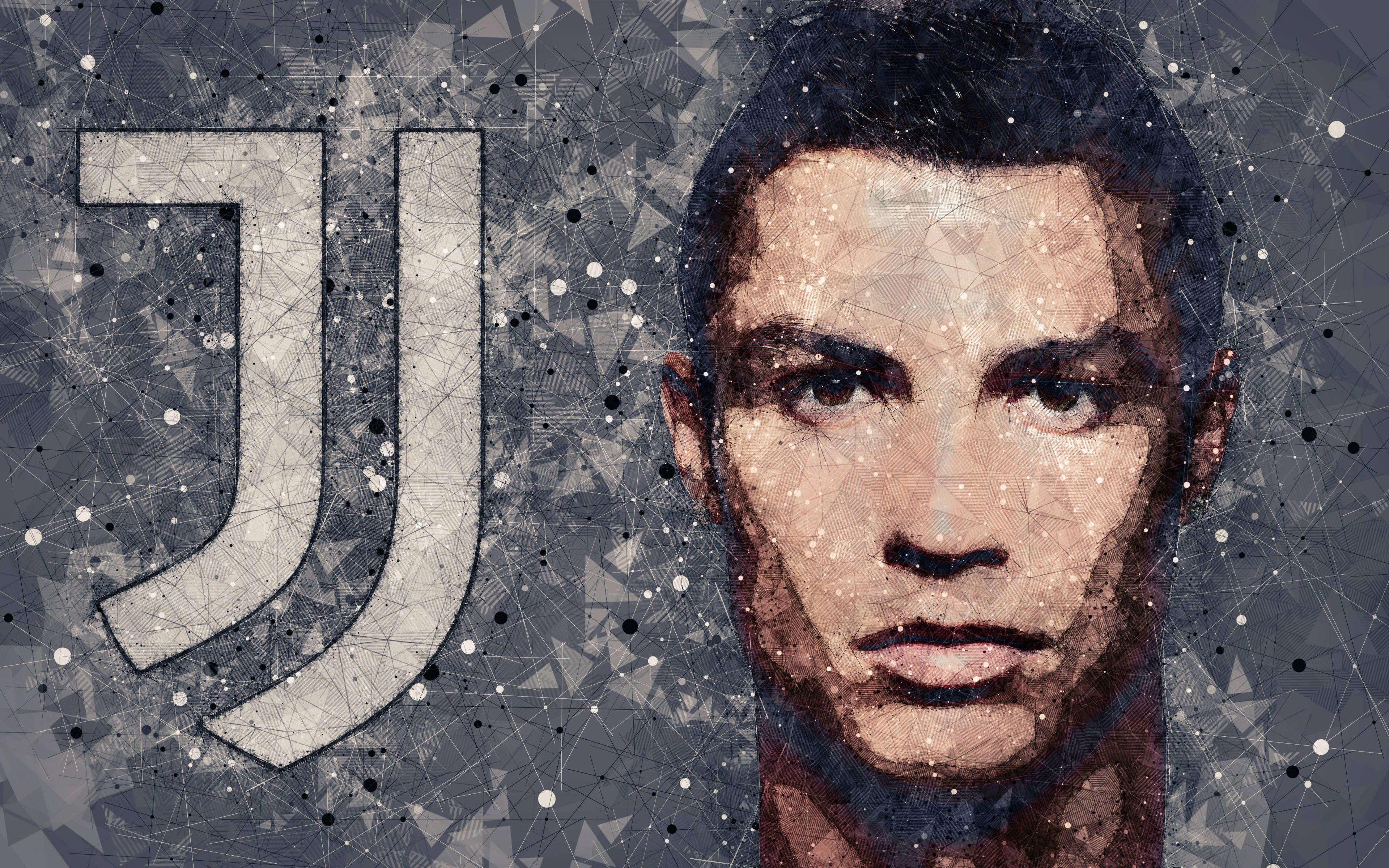 Juventus Logo Cristiano Ronaldo Hd 4k — 3840x2400 wallpaper
