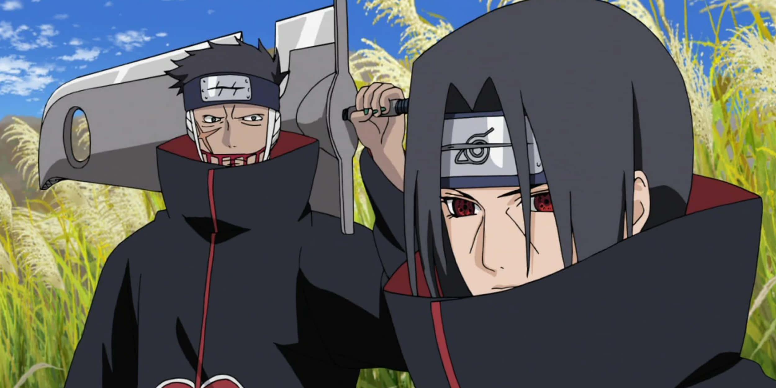 Kakashi Hatake and other members of Akatsuki — 2500x1250 wallpaper