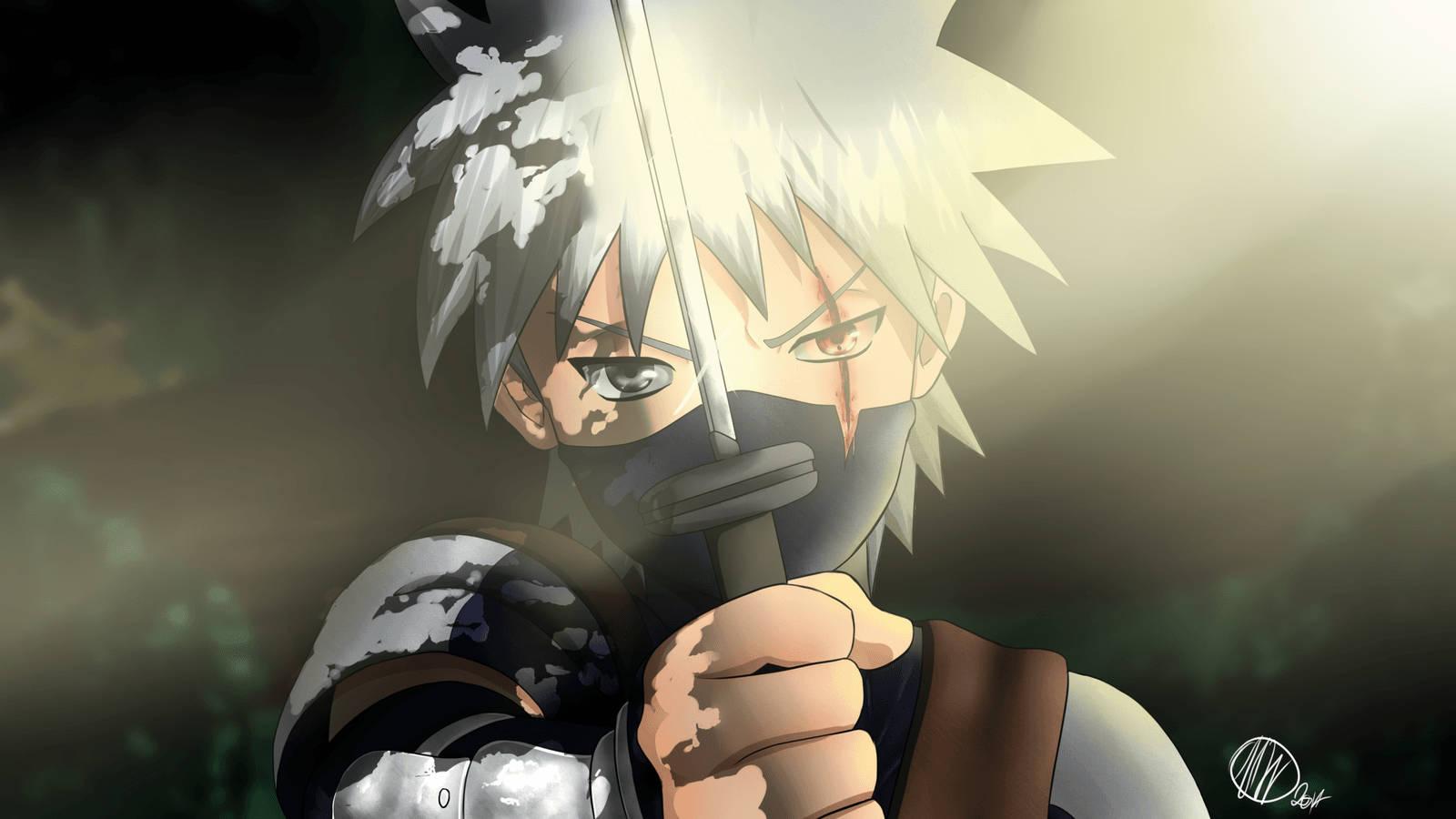 Kakashi Hatake unleashing his Chakra Sword
