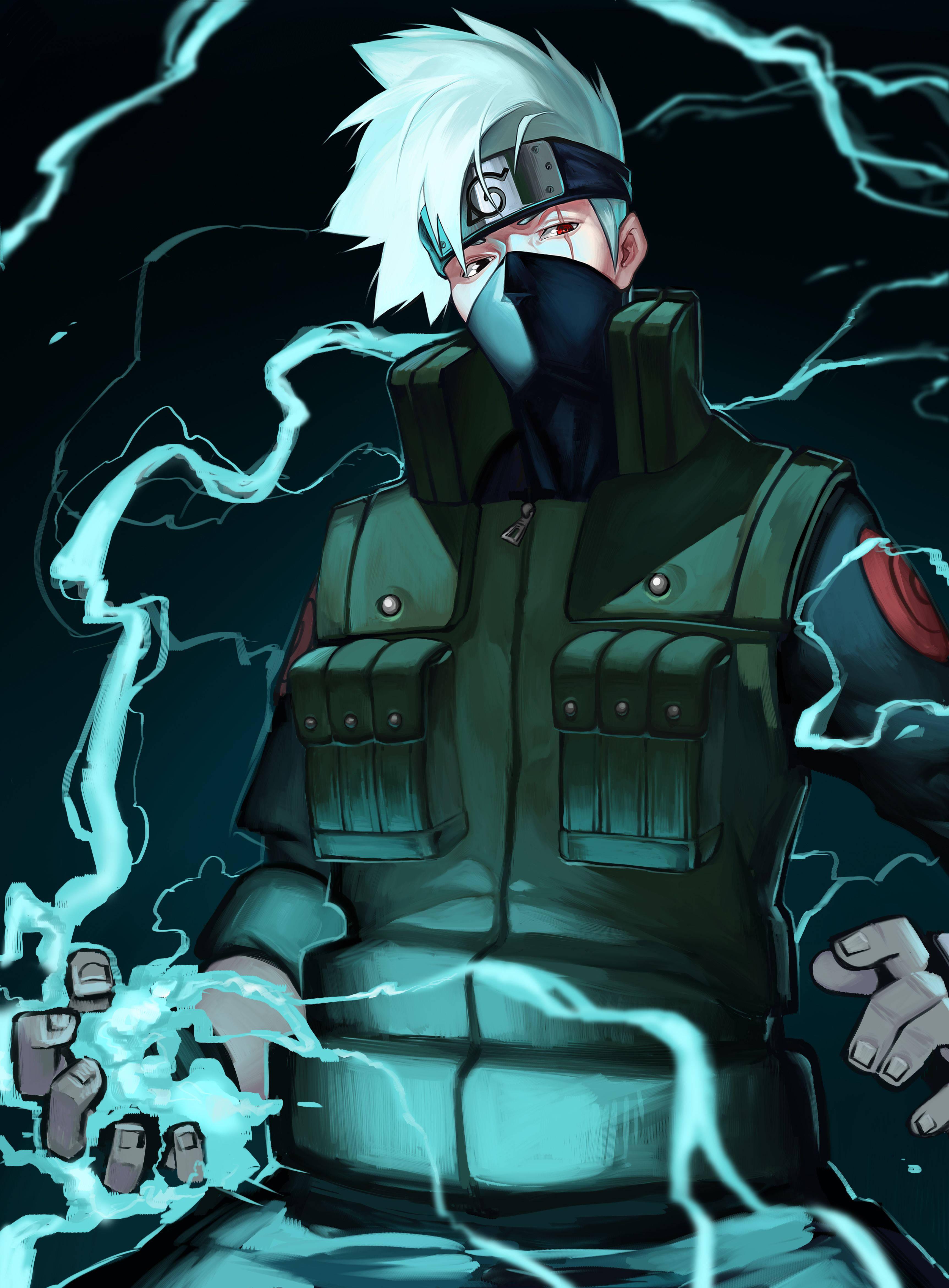 "Kakashi Hatake Unleasing Chidori"