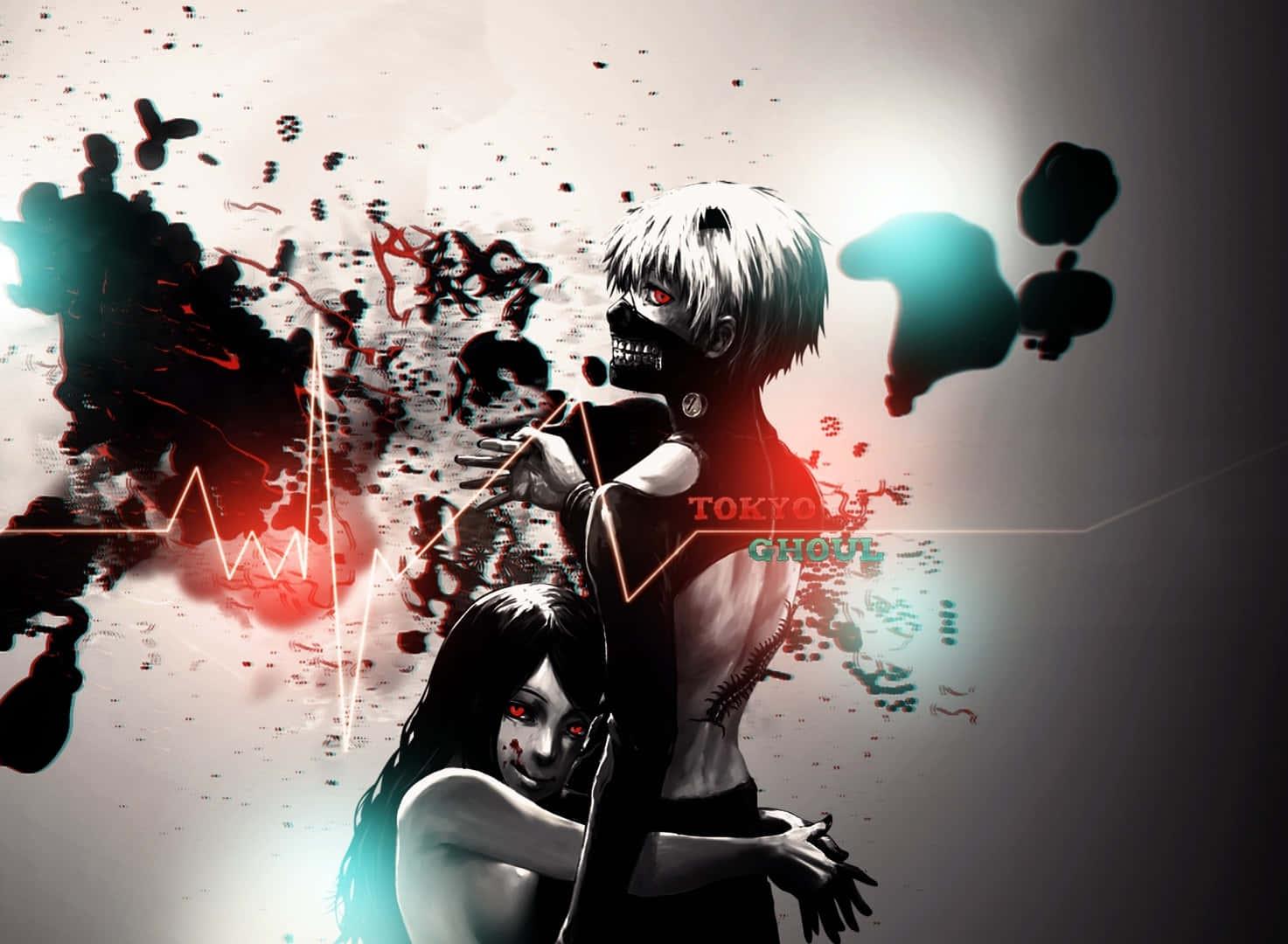 Kaneki faces his enemy in a world of chaos — 1473x1080 wallpaper