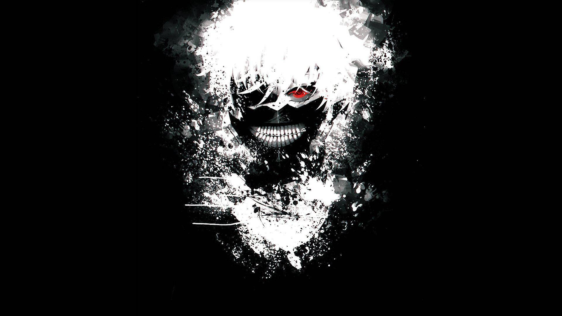 Kaneki Ken stands powerful, with eyepatch and mask. — 1920x1080 wallpaper