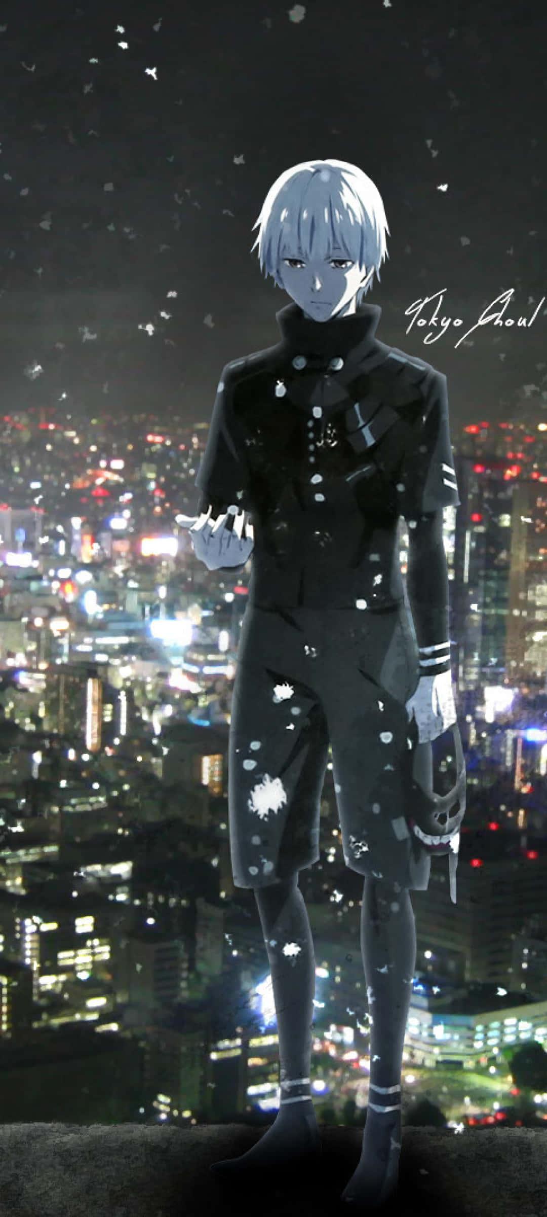 Kaneki's transformation into a ghoul — 1080x2400 wallpaper