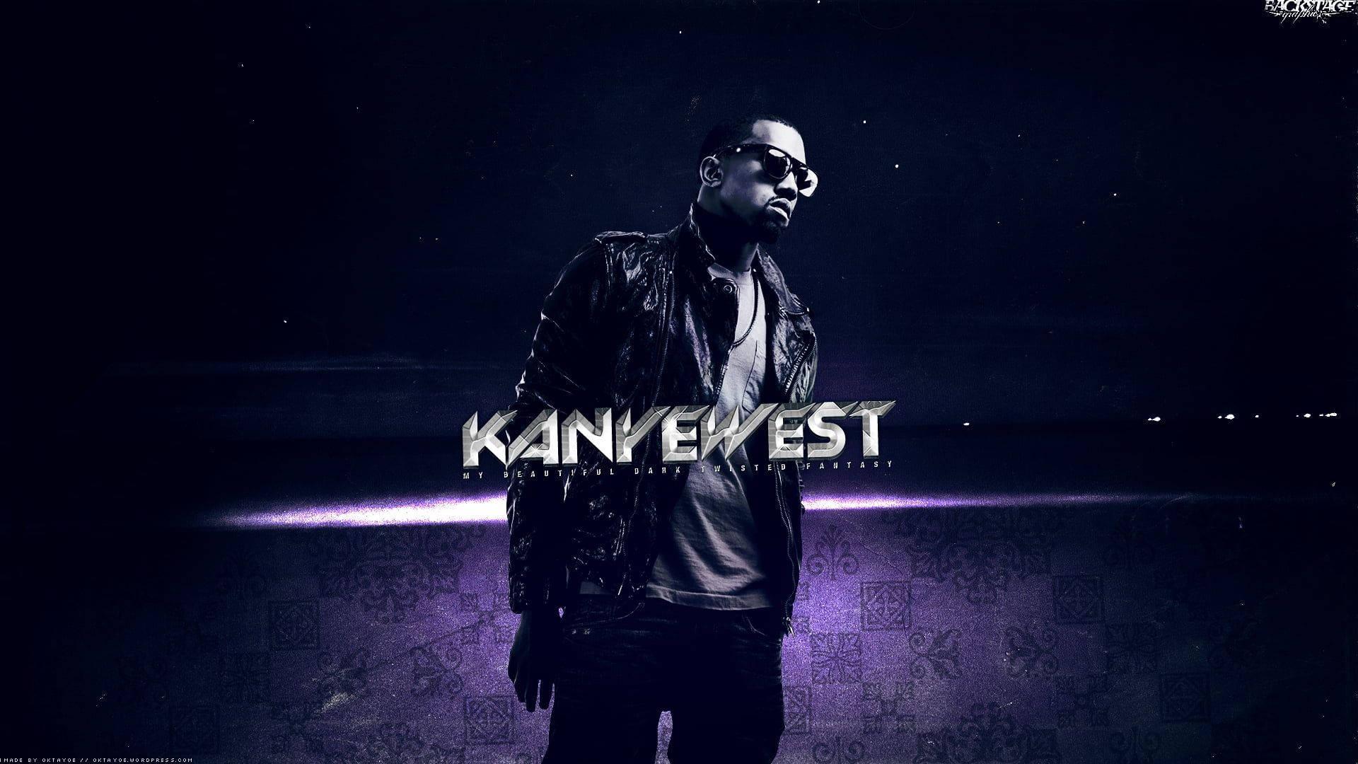 Kanye West Black And Purple — 1920x1080 wallpaper