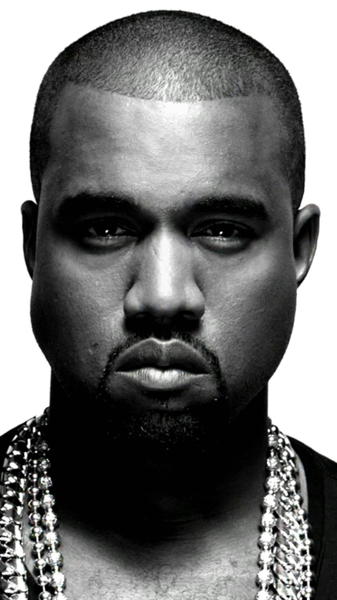 Kanye West In Black Portrait — 1080x1920 wallpaper