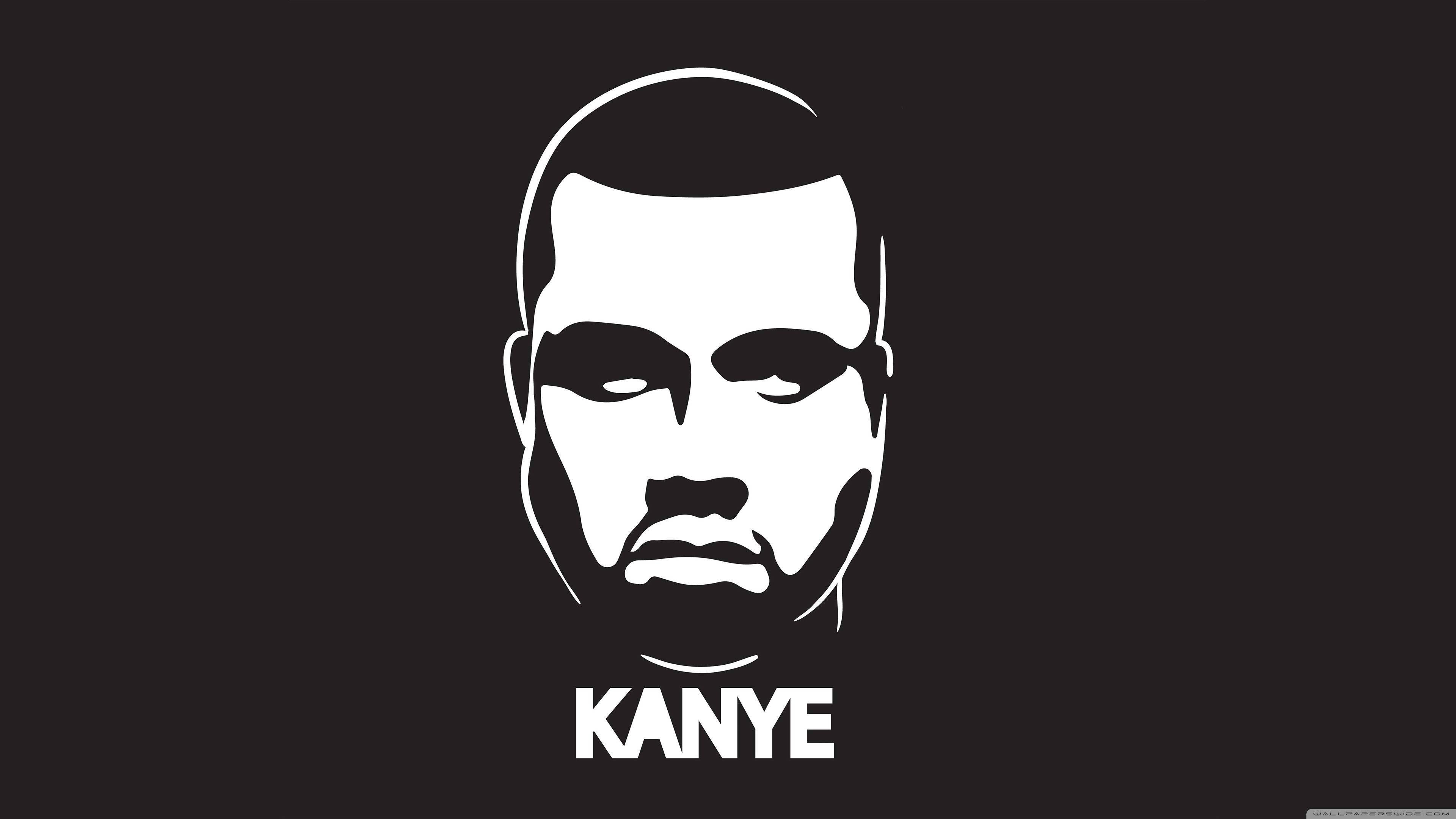 Kanye West Minimalistic Logo — 3840x2160 wallpaper