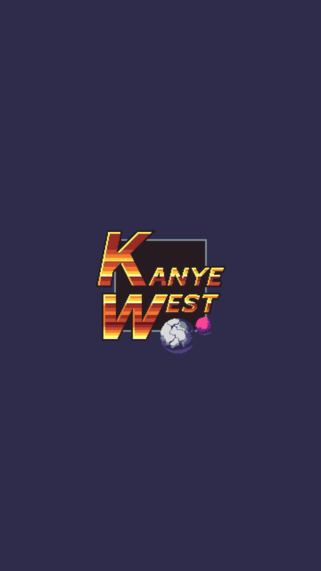 Kanye West Retro Logo — 1080x1920 wallpaper