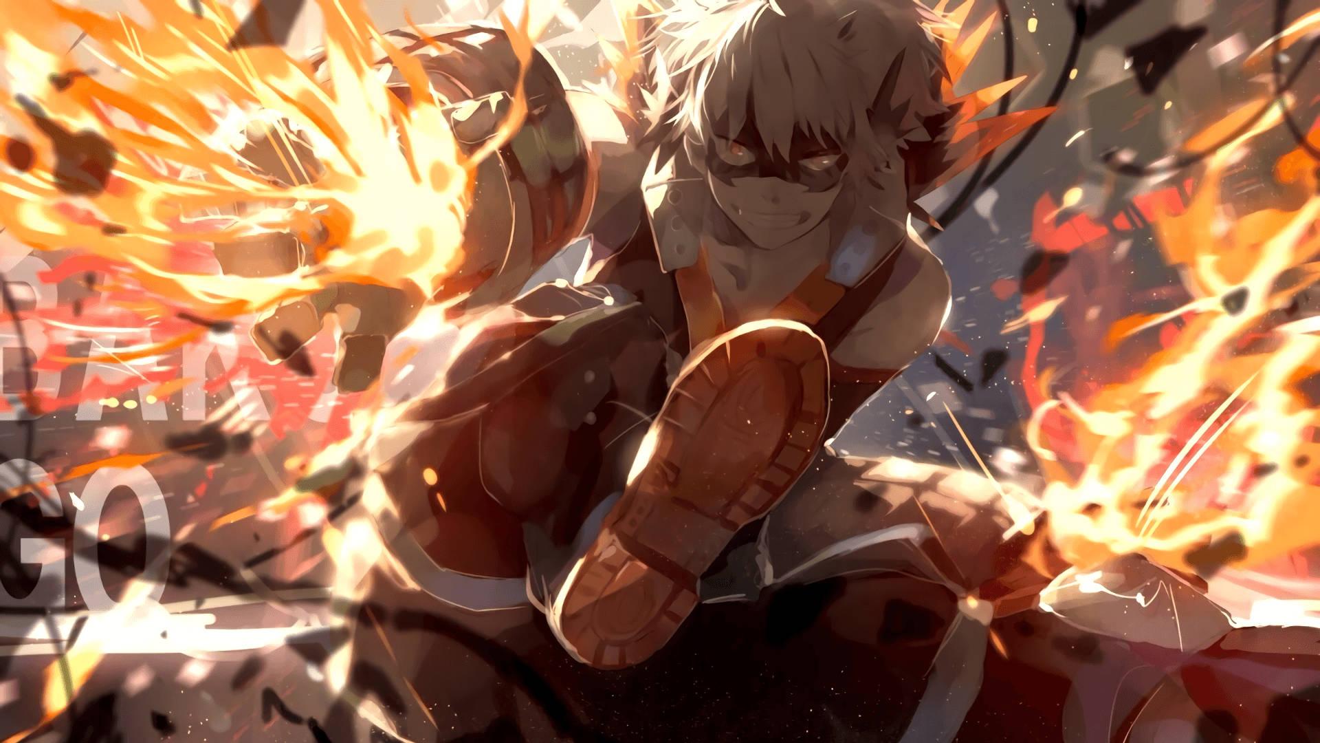 Katsuki Bakugo steps up as a hero in My Hero Academia — 1920x1080 wallpaper