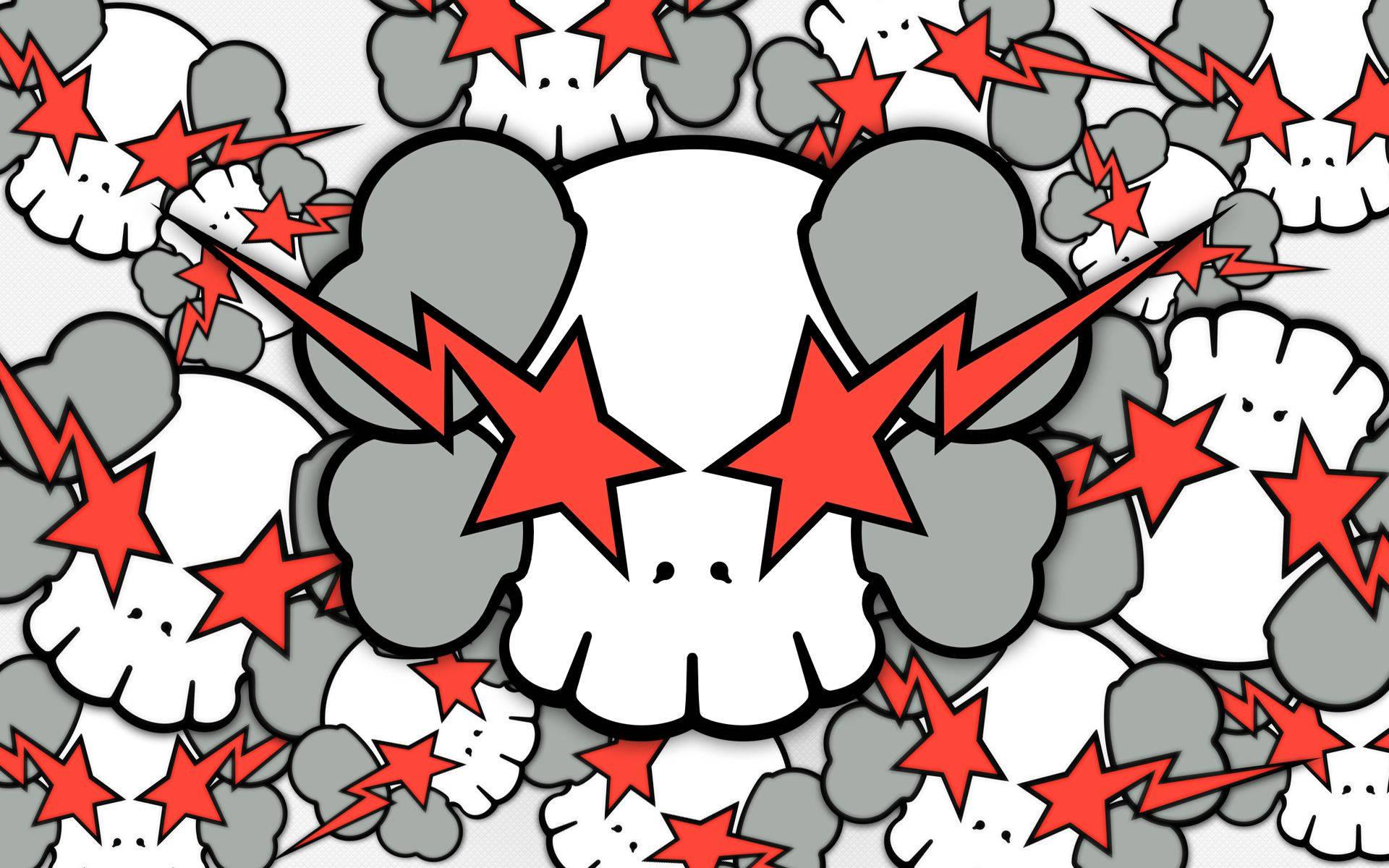 Kaws BAPE Star Eyes — 1920x1200 wallpaper