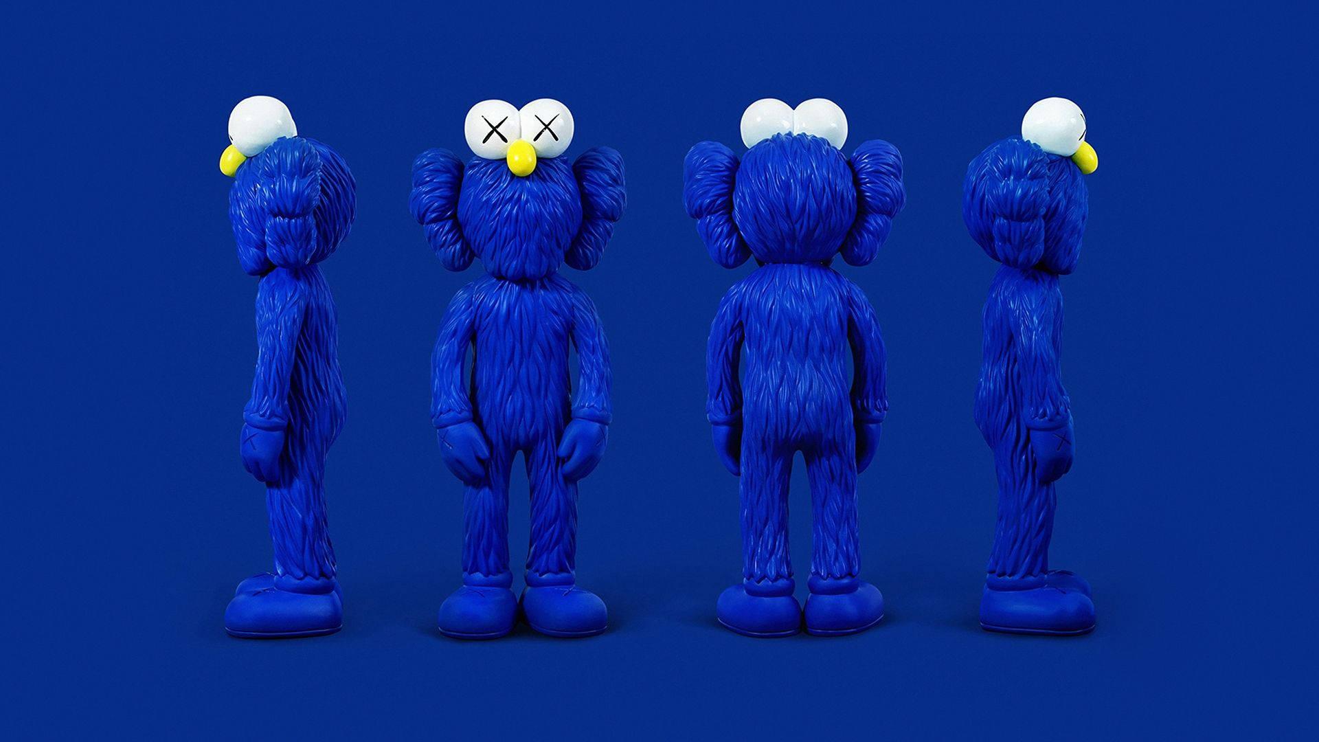 Kaws BFF Blue Figure HD — 1920x1080 wallpaper
