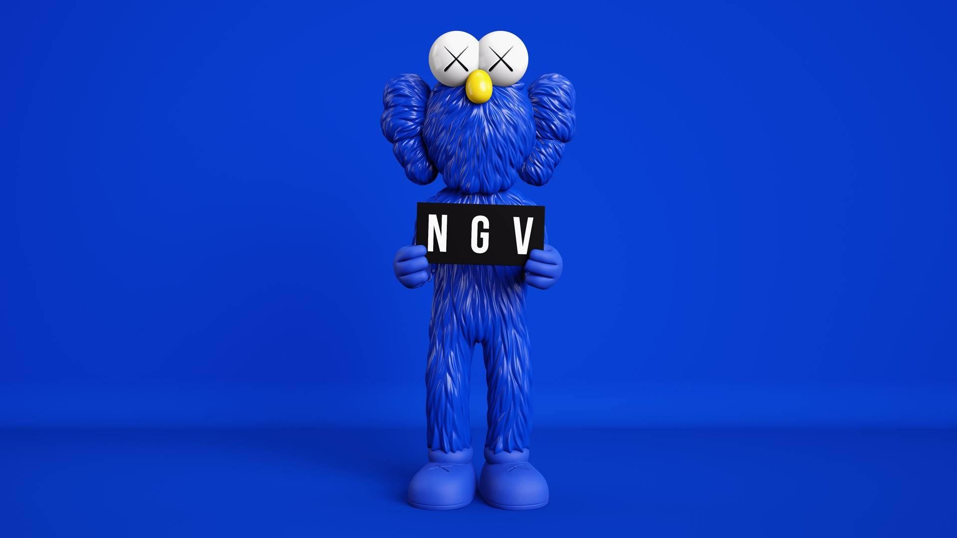 Kaws Blue BFF — 1920x1080 wallpaper