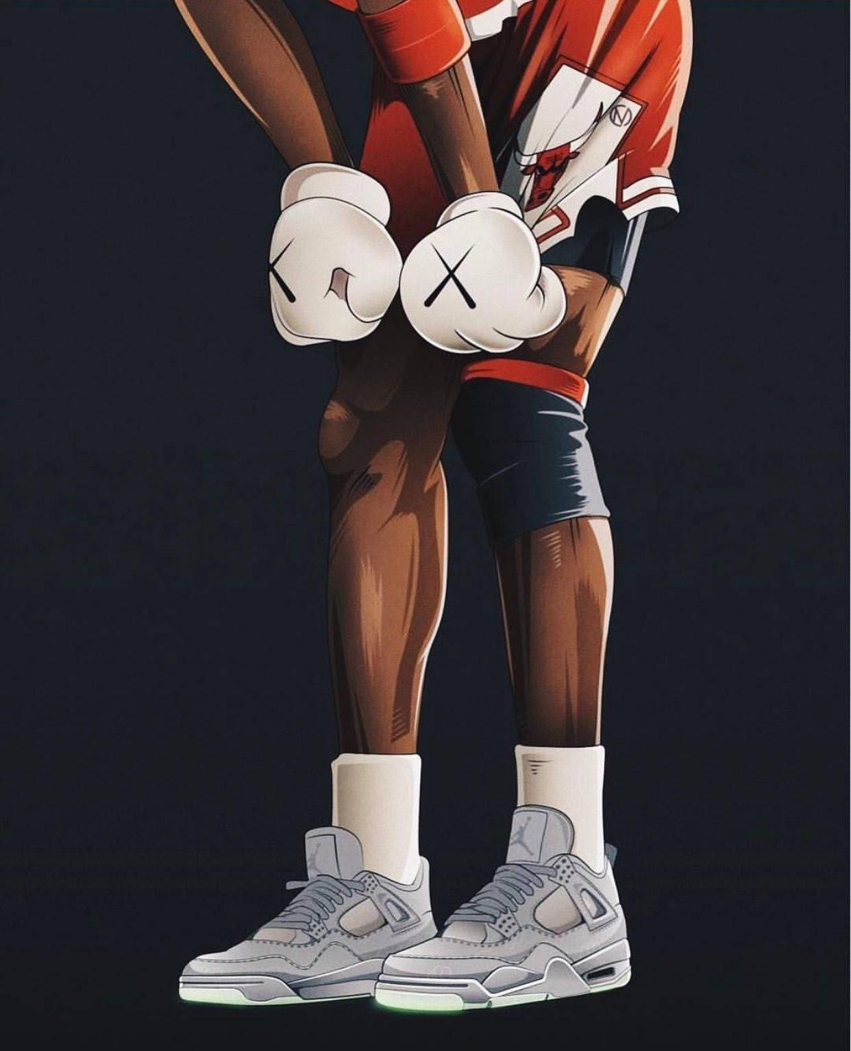 Kaws Supreme Jordan Art — 1242x1533 wallpaper