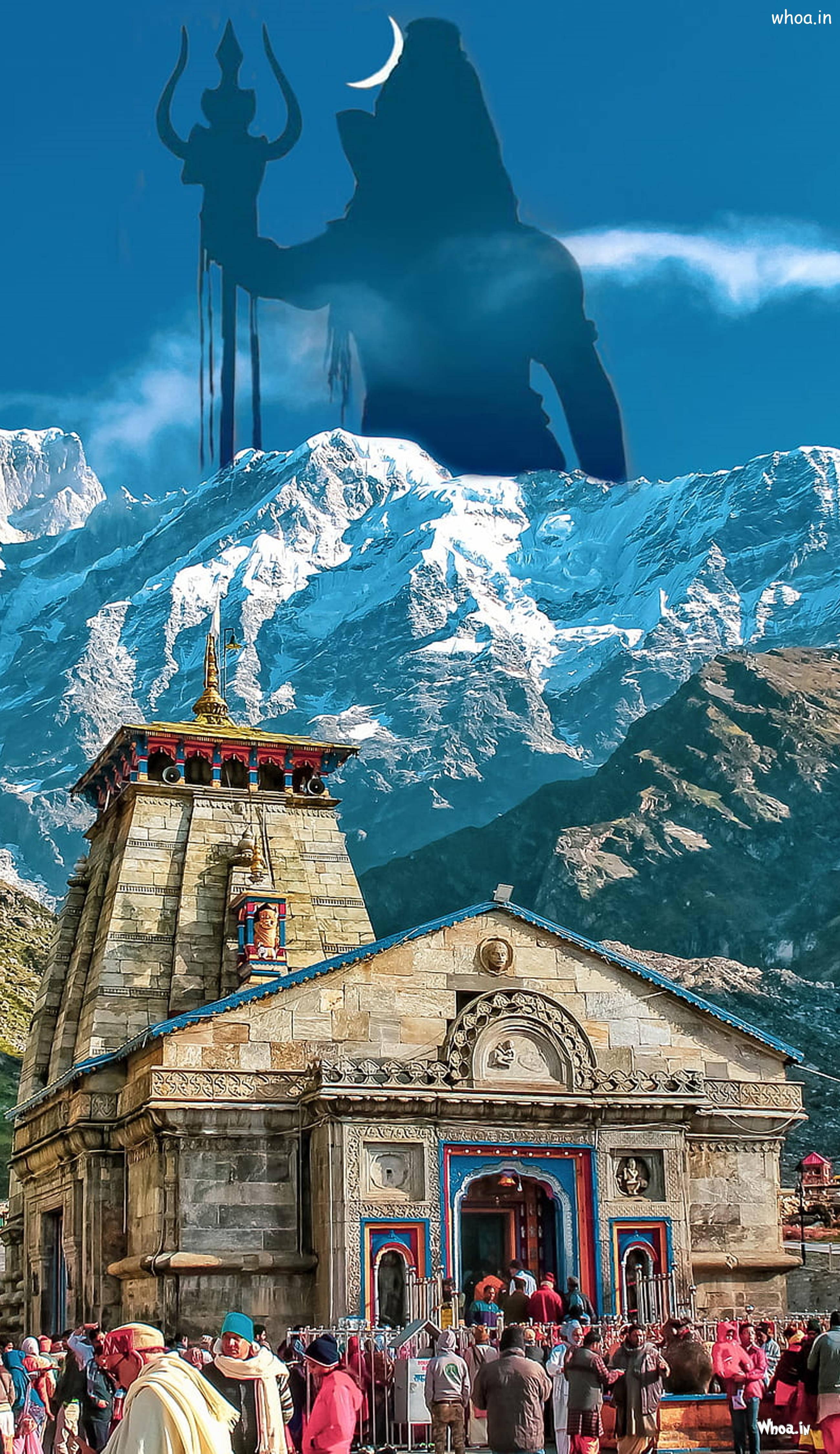 Kedarnath Lord Shiva Silhouette 4K — 2600x4500 wallpaper