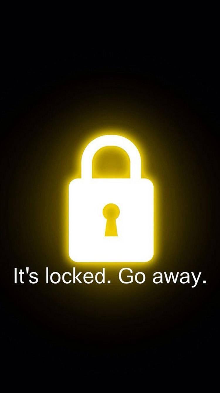 Keep your secrets safe - Golden Padlock — 750x1334 wallpaper