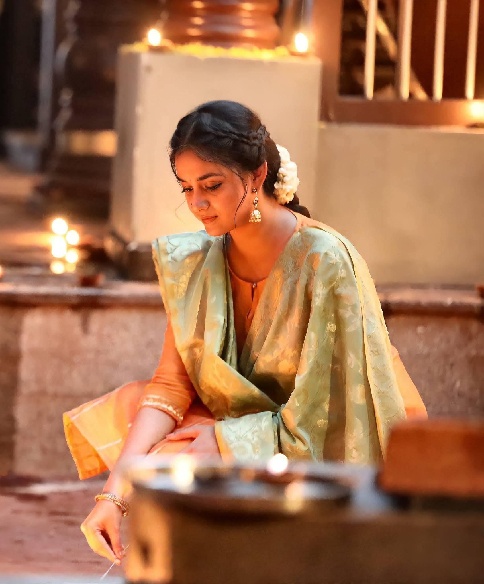 Keerthi Suresh Candles — 1699x2048 wallpaper