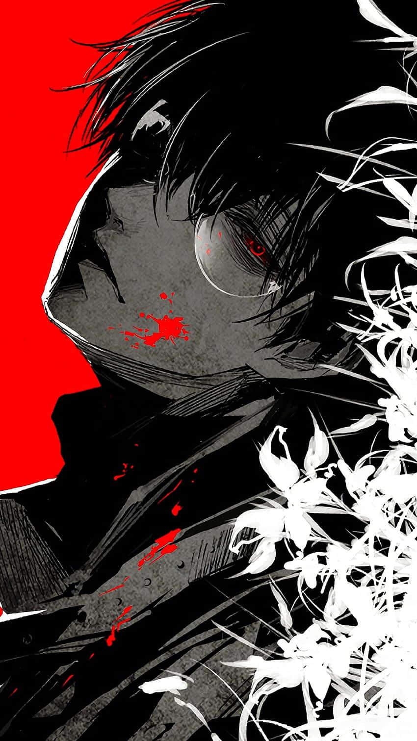 Ken Kaneki and Touka Kirishima from the Tokyo Ghoul franchise — 850x1511 wallpaper