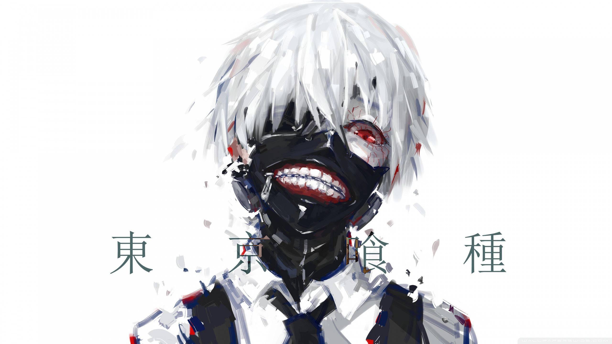 Ken Kaneki - the one-eyed ghoul of Tokyo Ghoul — 2560x1440 wallpaper