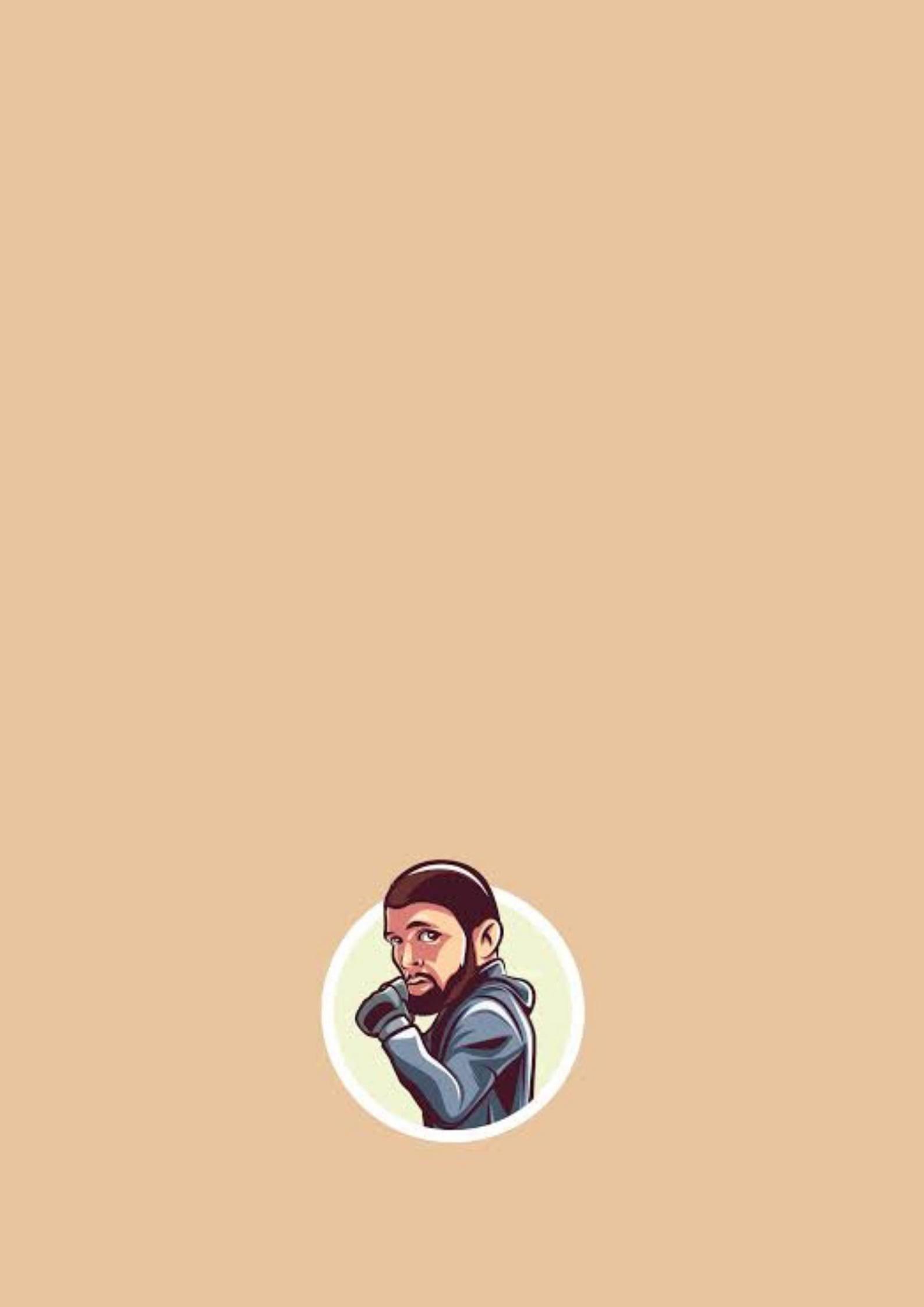 Khabib Nurmagomedo Beige Art — 1587x2245 wallpaper