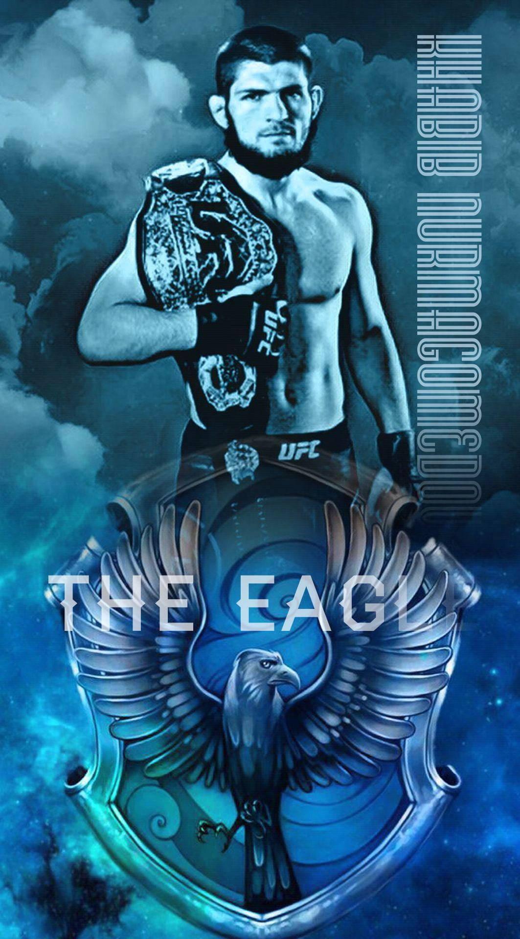 Khabib Nurmagomedov Blue Eagle — 1063x1920 wallpaper