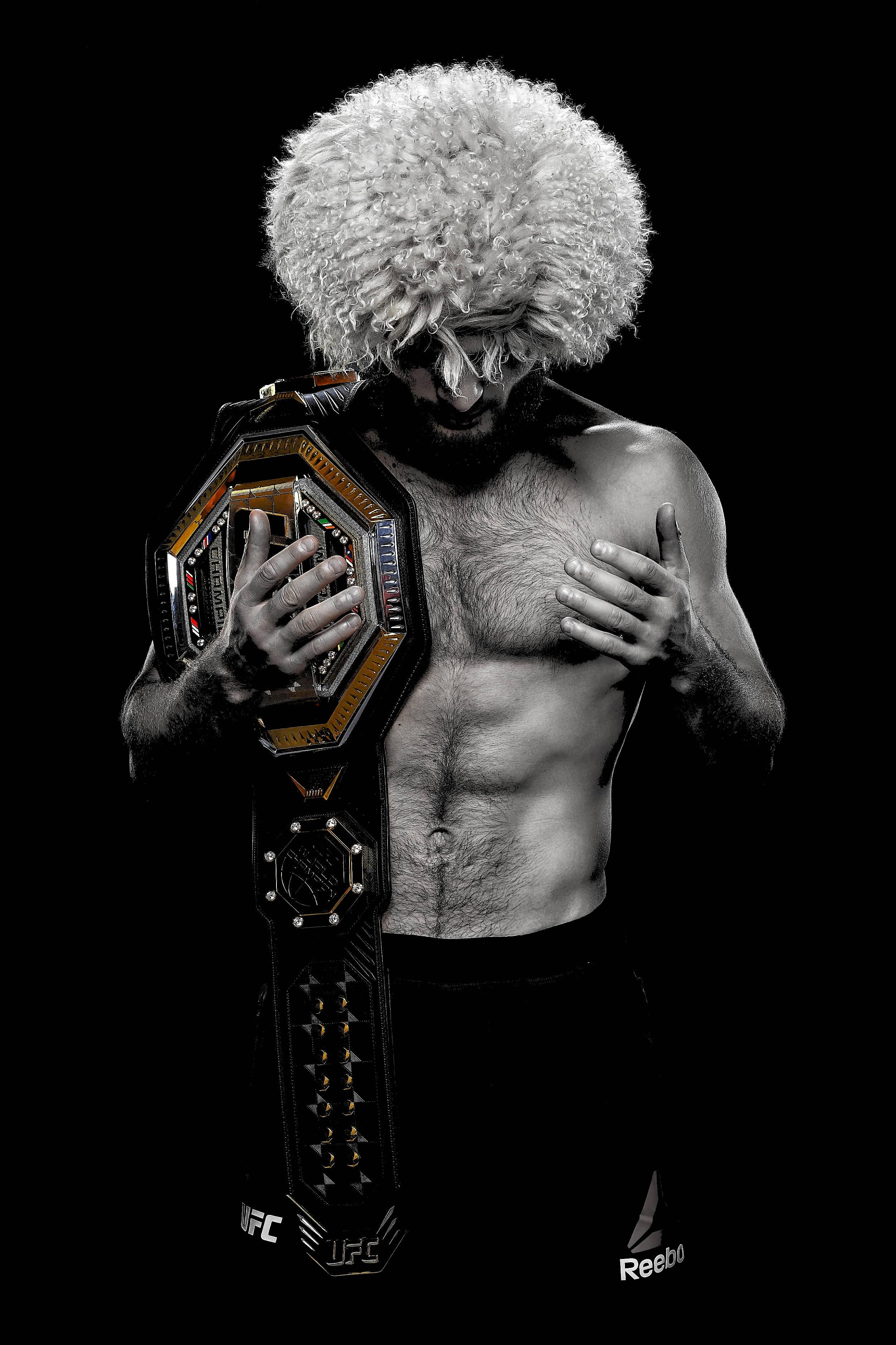 Khabib Nurmagomedov BW — 2502x3754 wallpaper