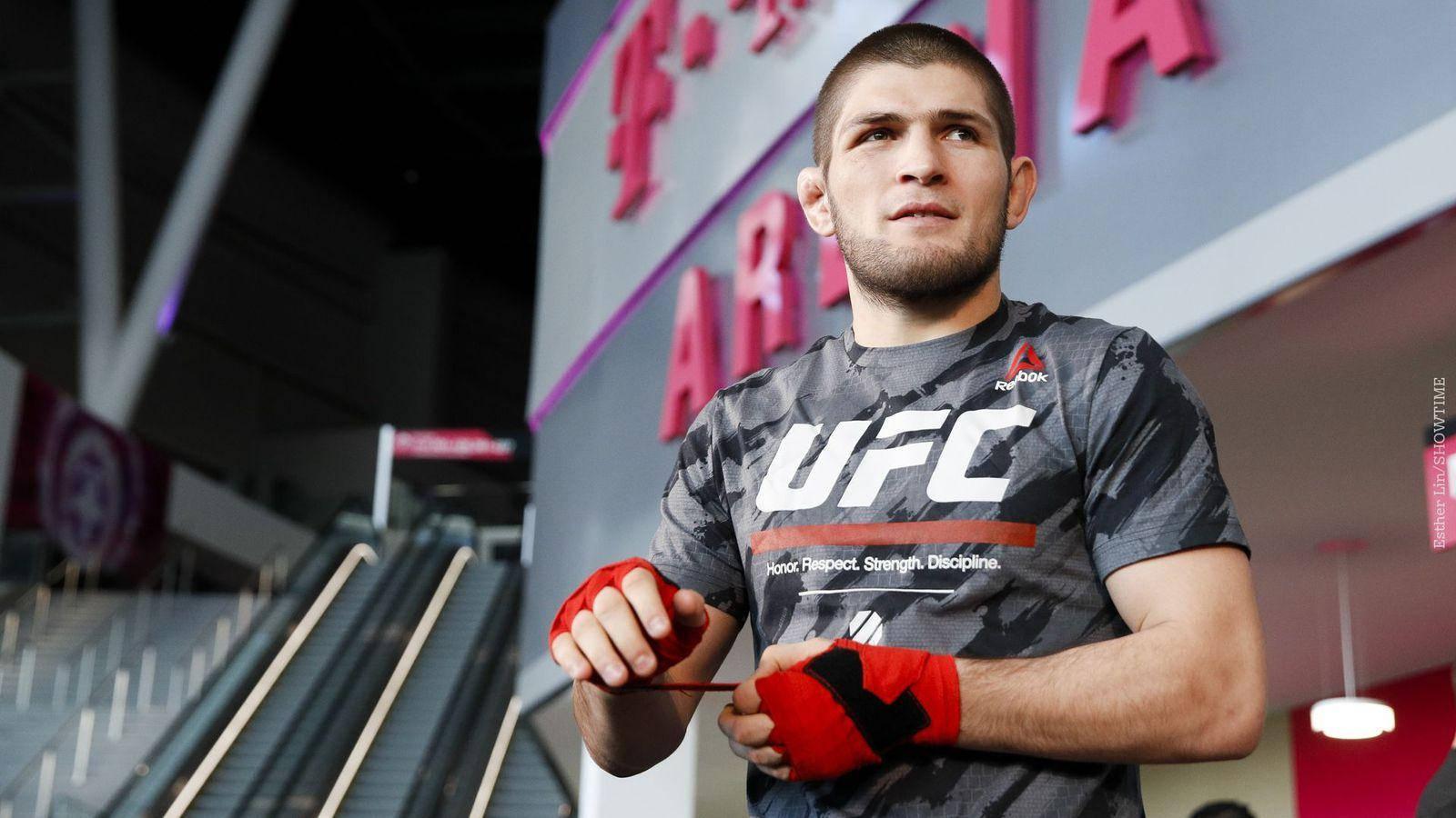 Khabib Nurmagomedov Hand Wrap — 1600x900 wallpaper