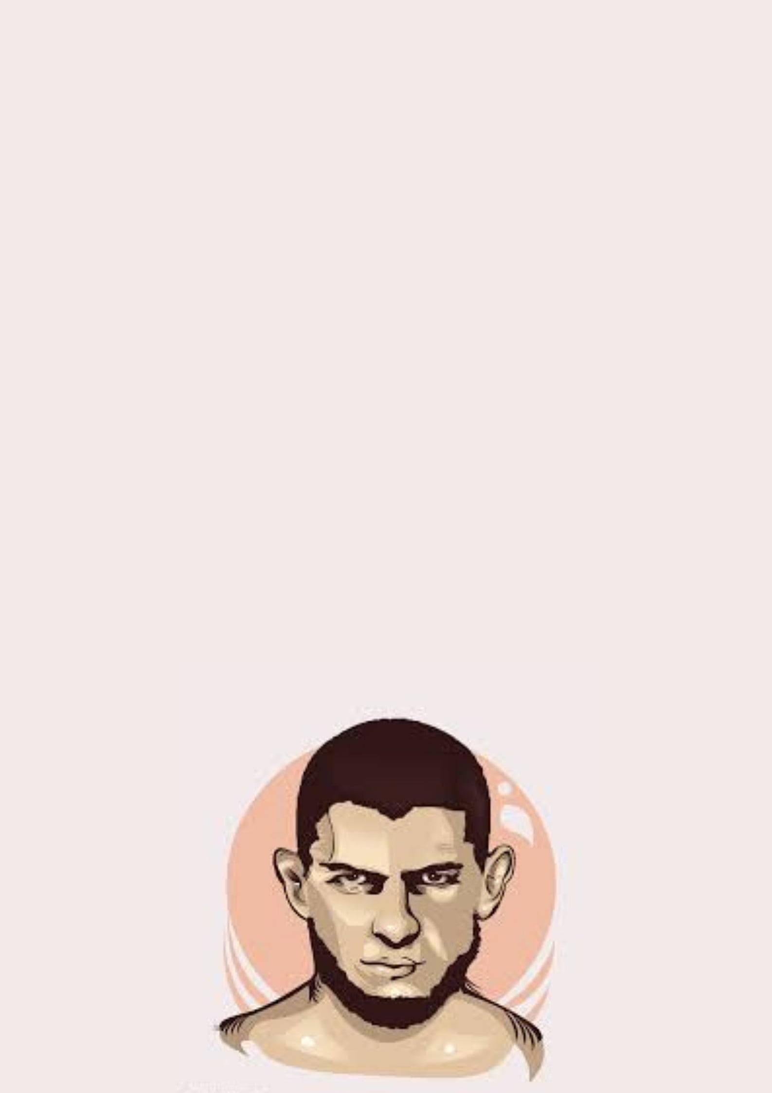 Khabib Nurmagomedov Pastel Art — 1587x2245 wallpaper