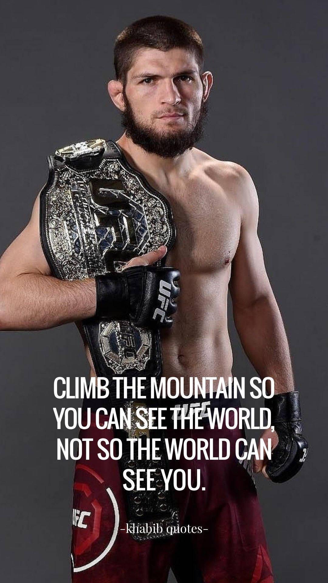 Khabib Nurmagomedov Quote — 1080x1920 wallpaper