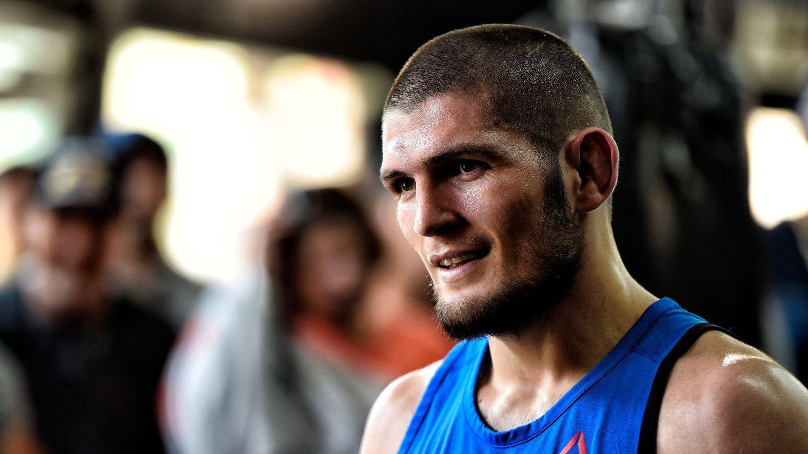 Khabib Nurmagomedov Smiling — 1600x900 wallpaper