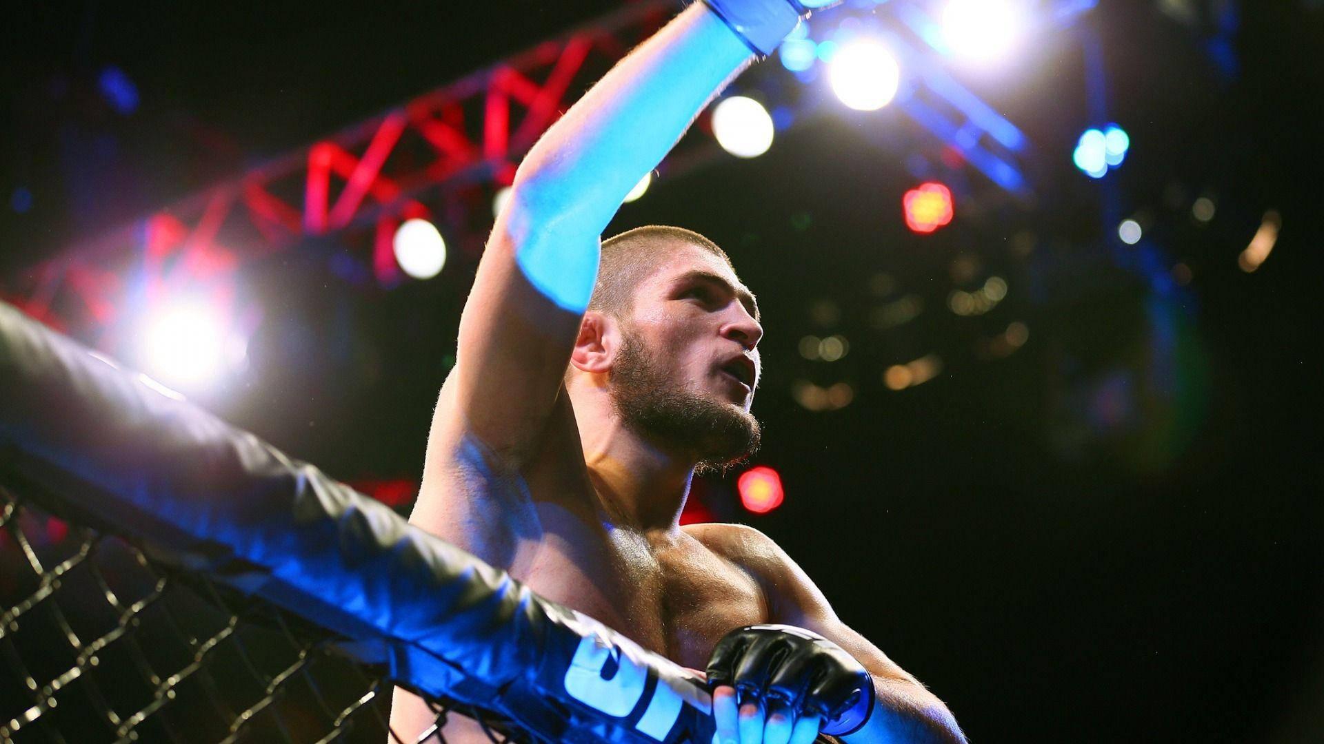 Khabib Nurmagomedov Winning Shot — 1920x1080 wallpaper