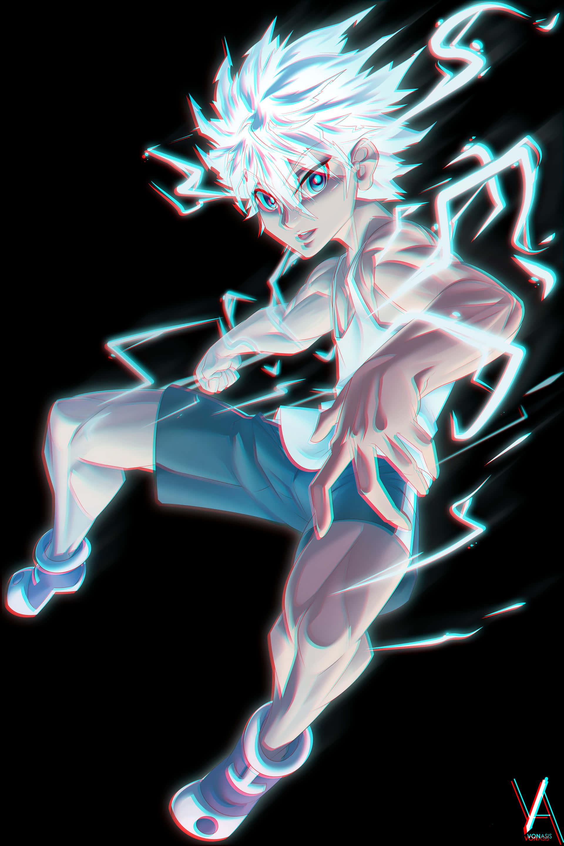 Killua looking into the distance — 1920x2880 wallpaper