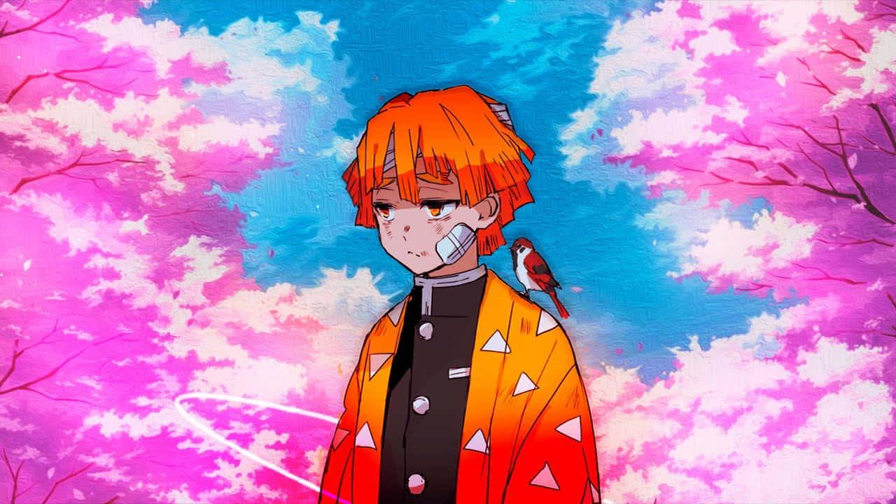 Kimetsu No Yaiba Demon Slayer Anime Agatsuma Zenitsu — 1280x720 wallpaper