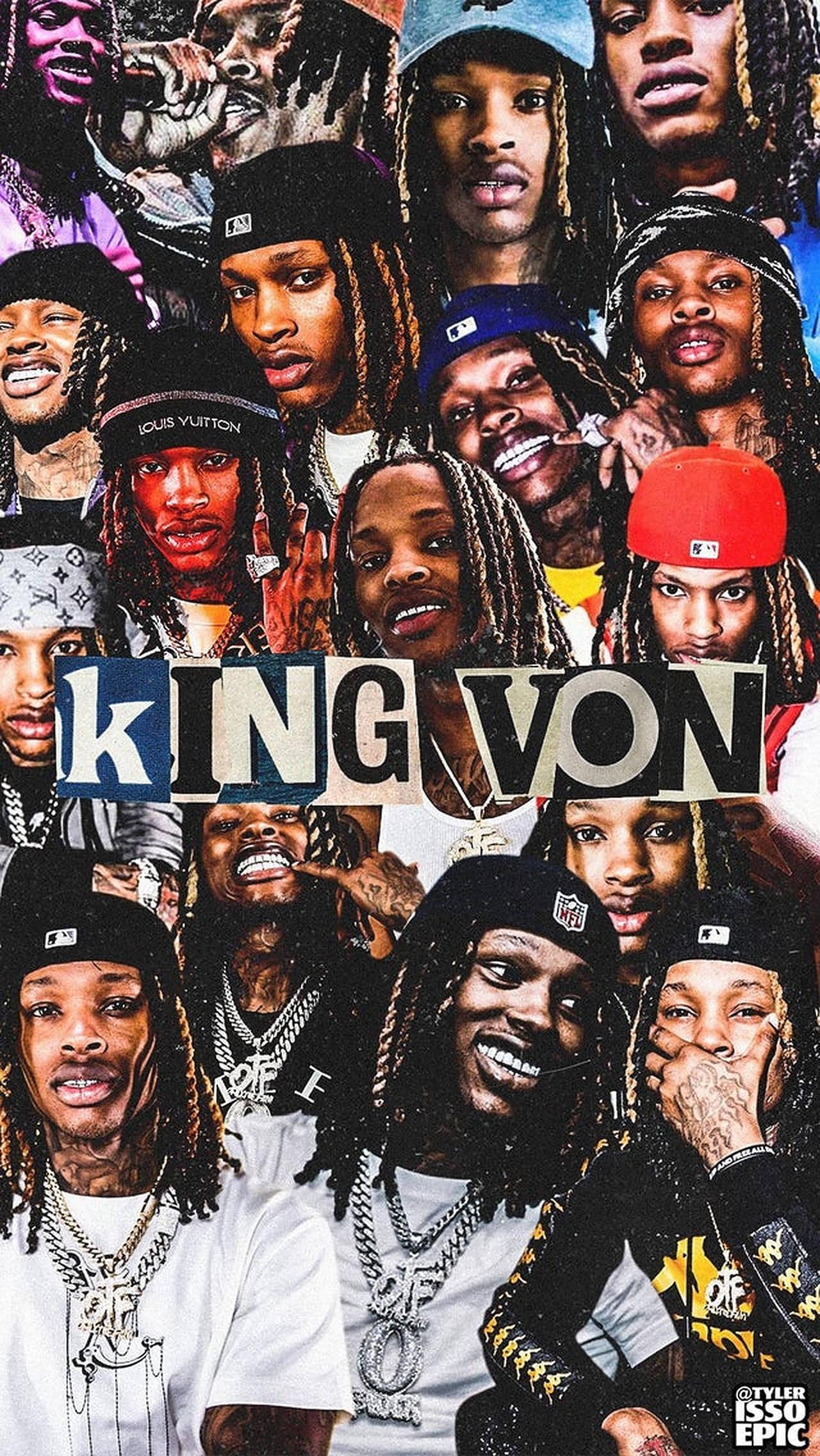 King Von Aesthetic Cutouts — 1280x2274 wallpaper