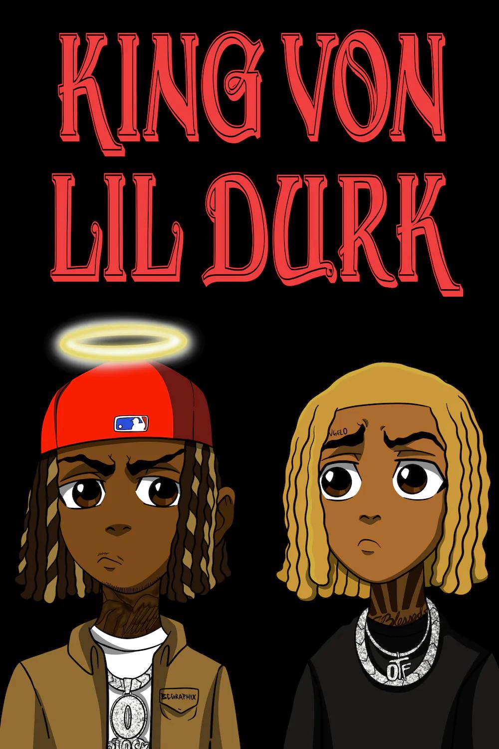 King Von And Lil Durk Cartoon — 1000x1500 wallpaper