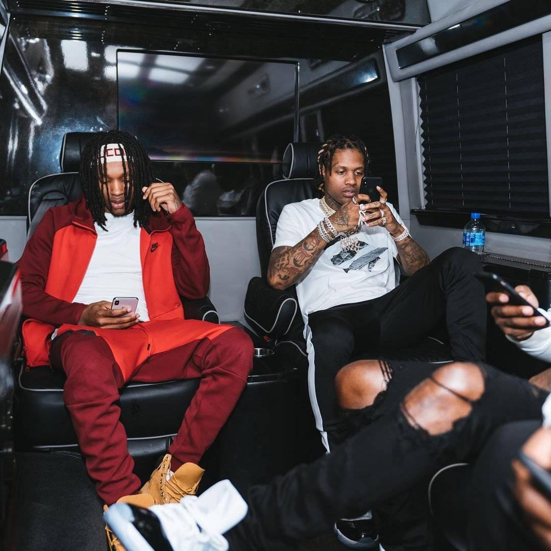 King Von And Lil Durk Inside A Car — 1080x1080 wallpaper