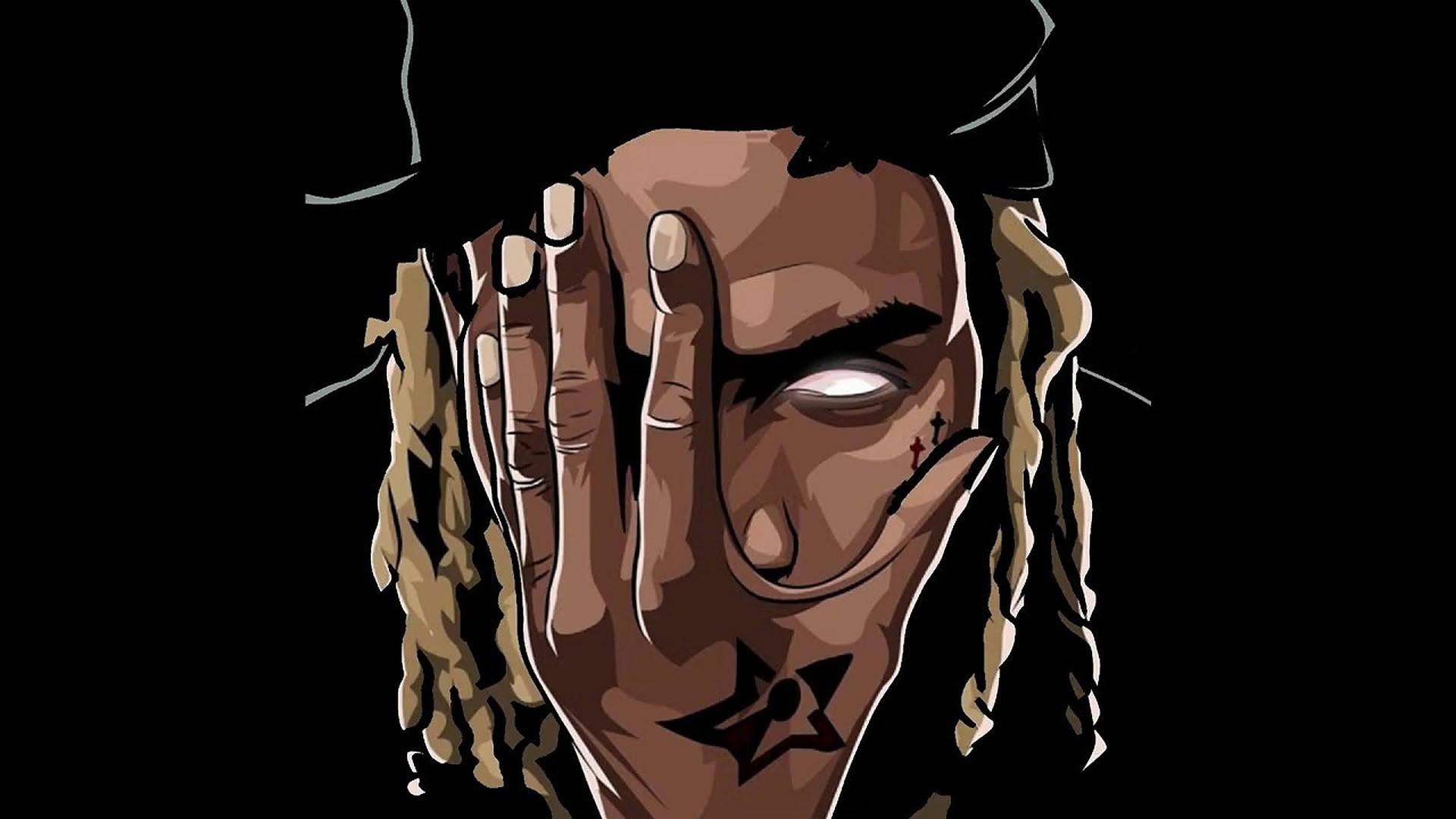 King Von Close-Up Art — 1920x1080 wallpaper