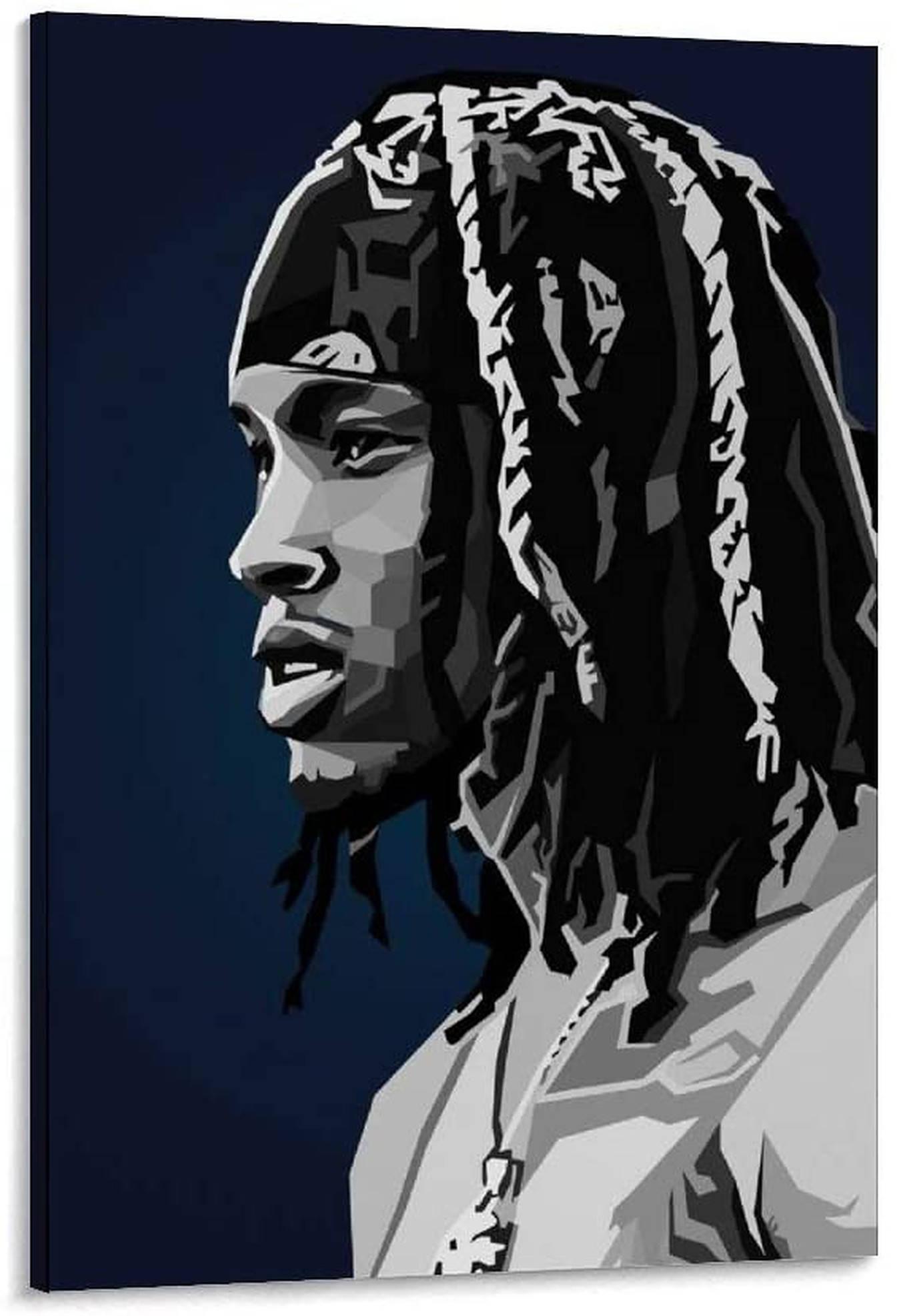 King Von Polygon Art — 1345x1975 wallpaper