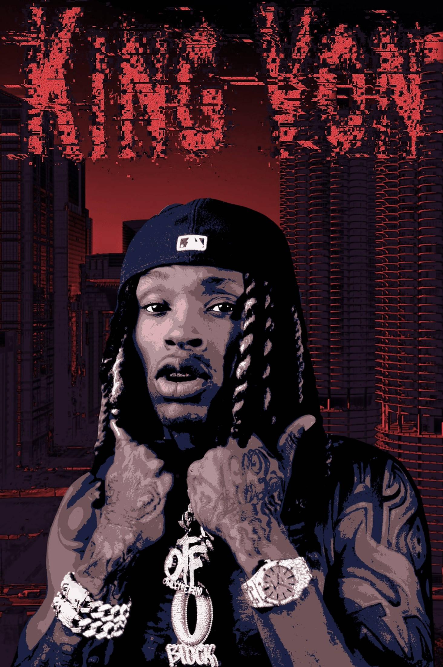 King Von Red Art — 1464x2205 wallpaper