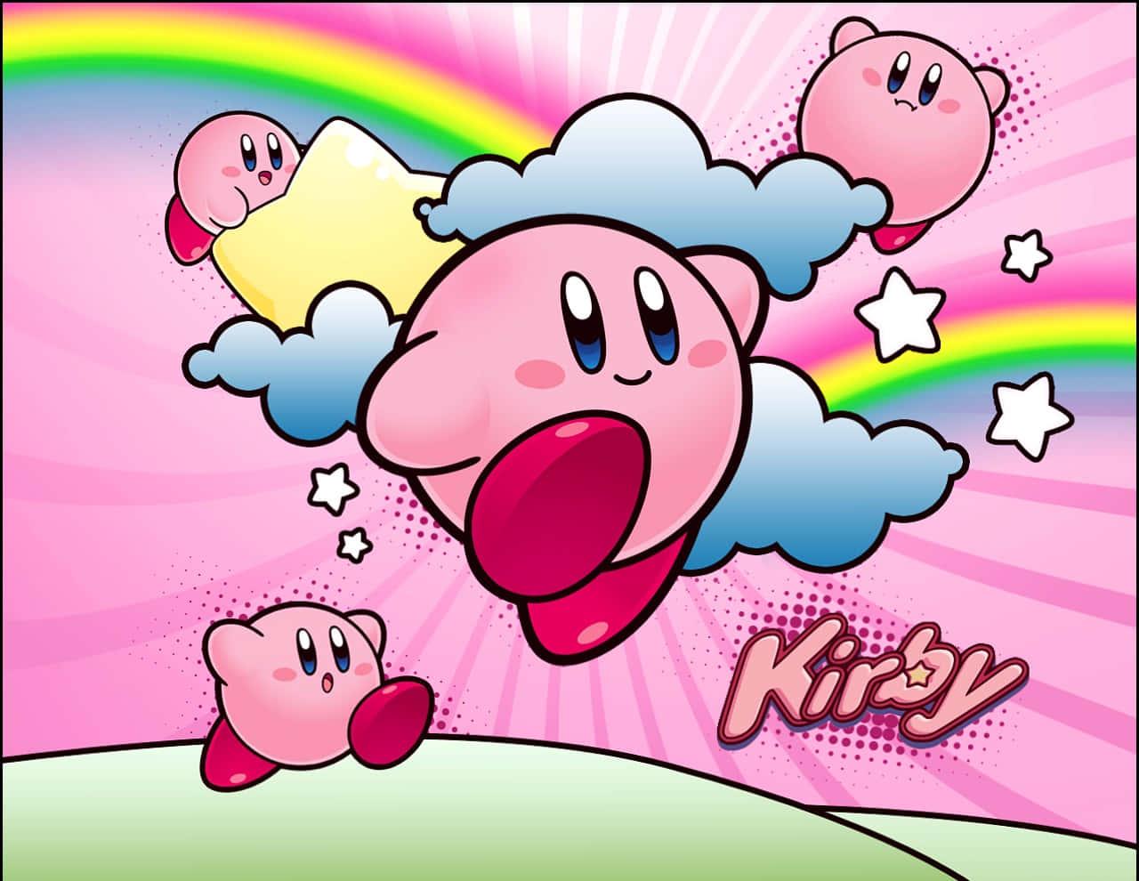 Kirby, the cheerful creampuff — 1280x990 wallpaper