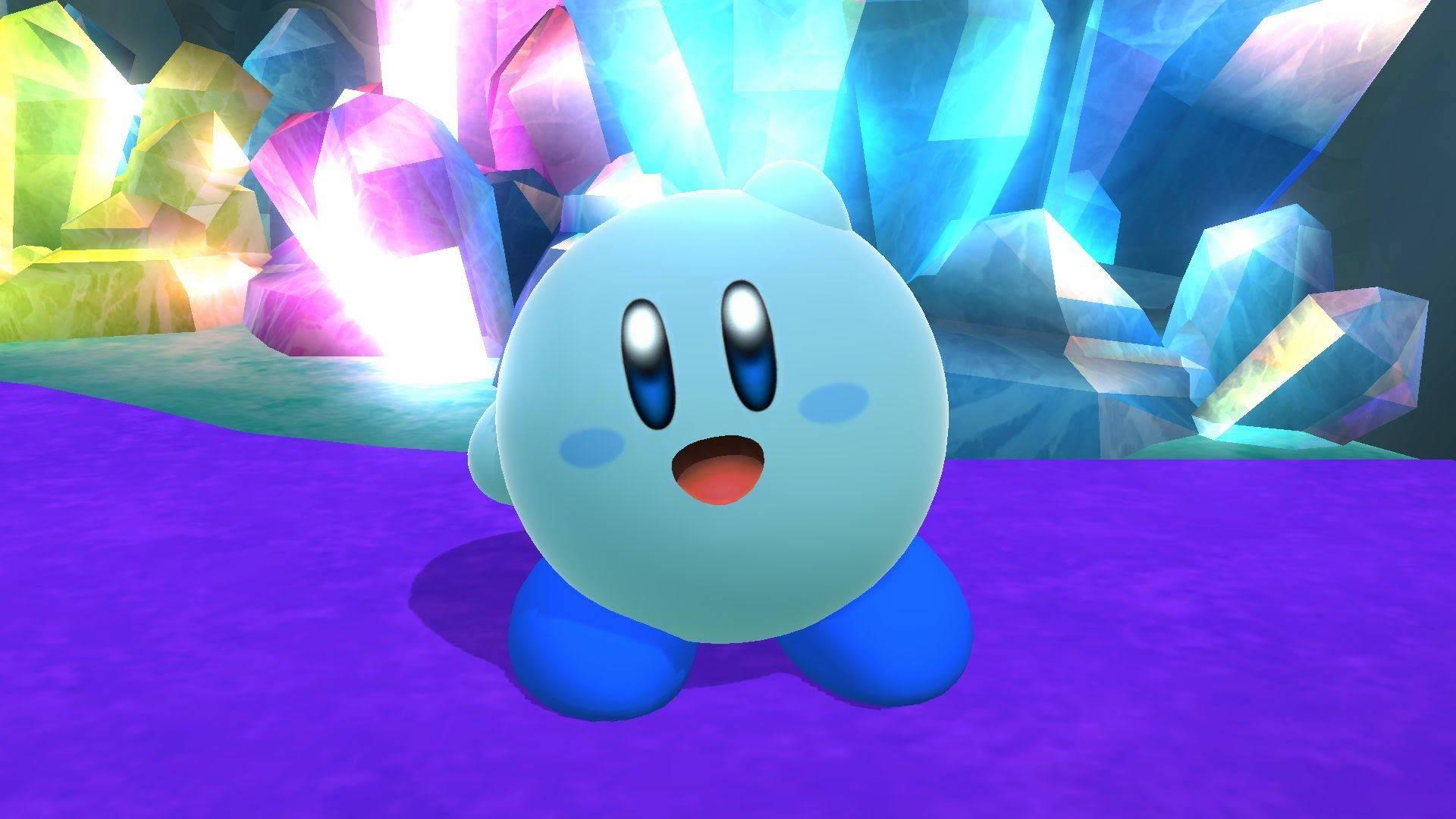 Kirby, the lovable pink puffball, showing off its skills — 1920x1080 wallpaper