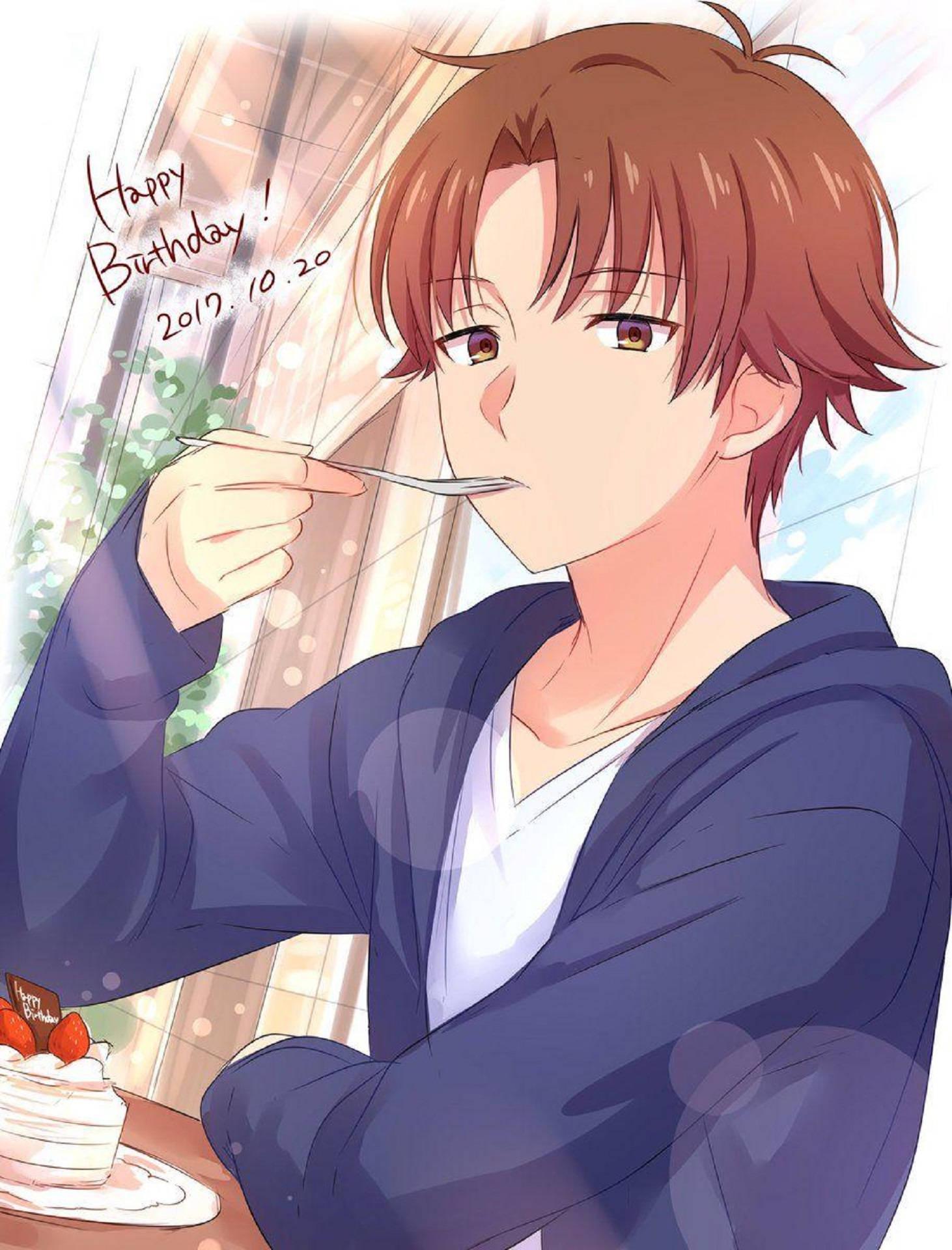 Kiyotaka Ayanokoji With A Birthday Cake — 1462x1920 wallpaper