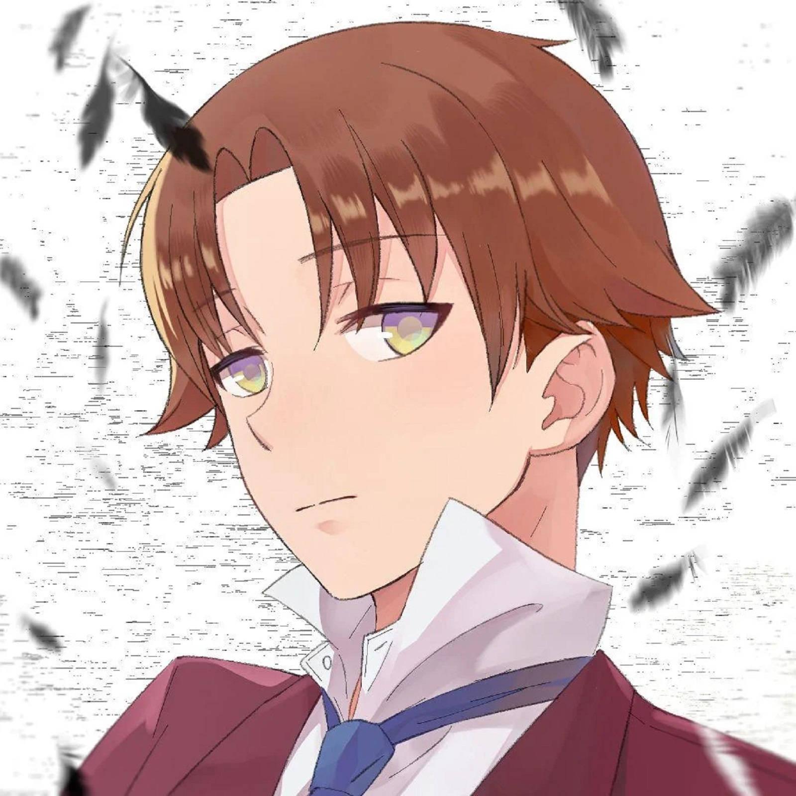 Kiyotaka Ayanokoji With Black Feathers — 1600x1600 wallpaper