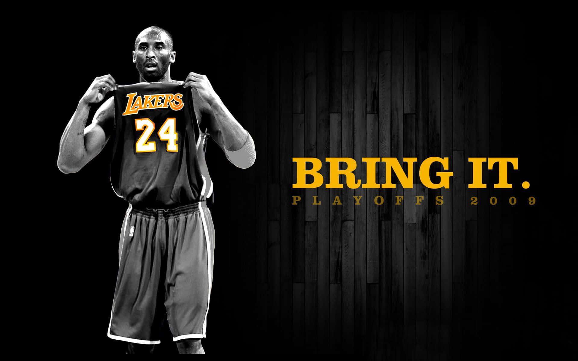 Kobe Bryant dunking during a Lakers game — 1920x1200 wallpaper