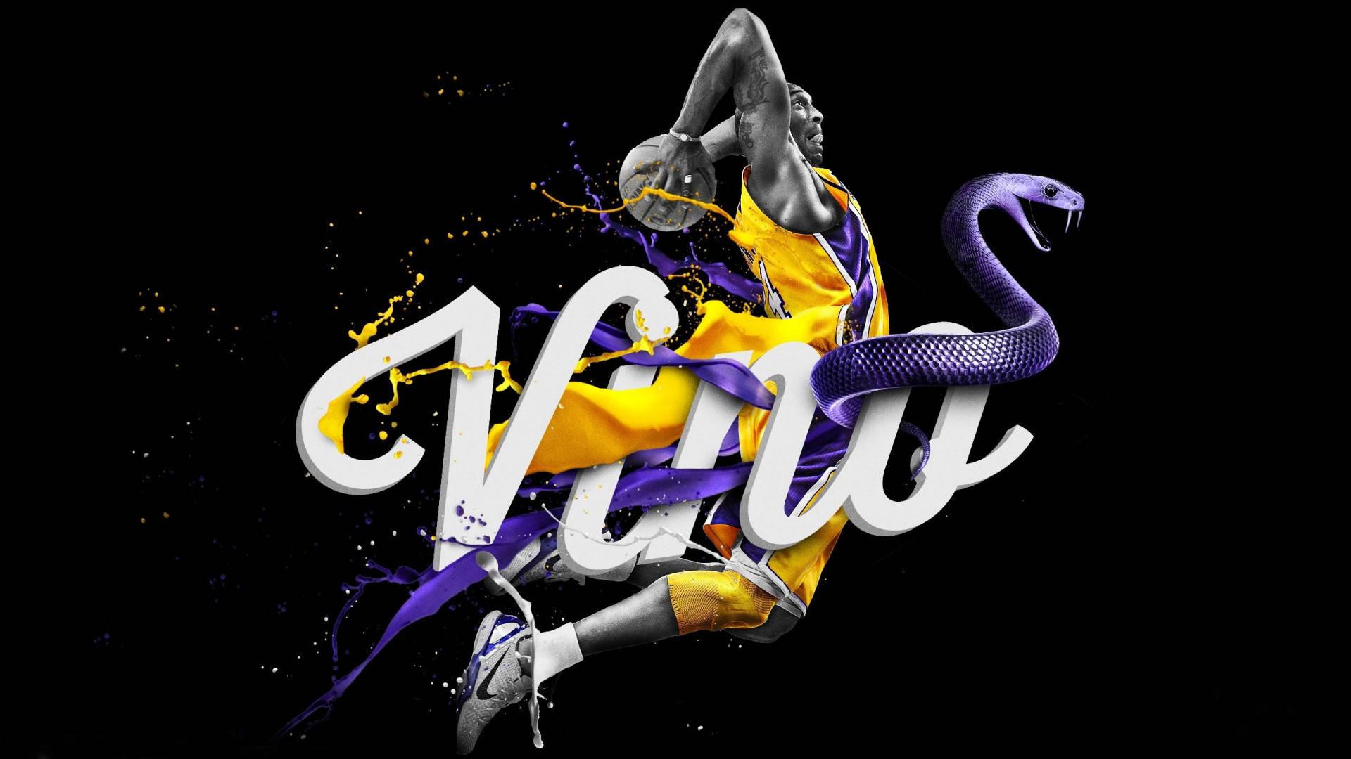 Kobe Bryant holds up five championship rings — 1920x1080 wallpaper