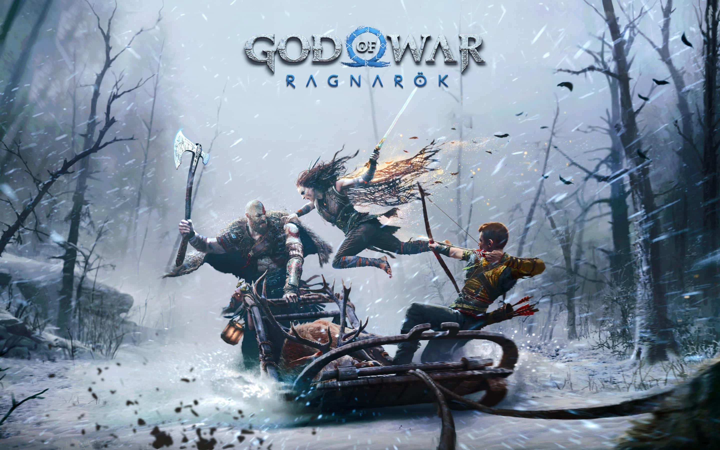 Kratos and Atreus, Father and Son Adventure in God of War — 2880x1800 wallpaper