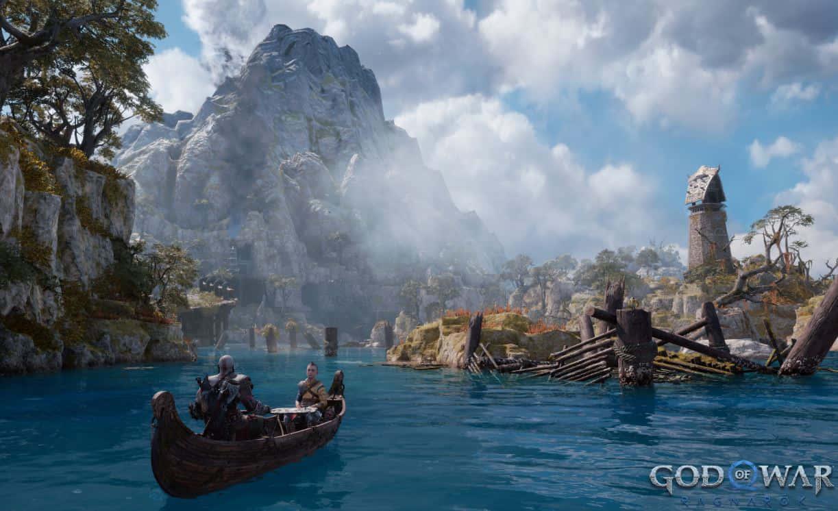 Kratos and Atreus in an Epic Battle — 1223x746 wallpaper